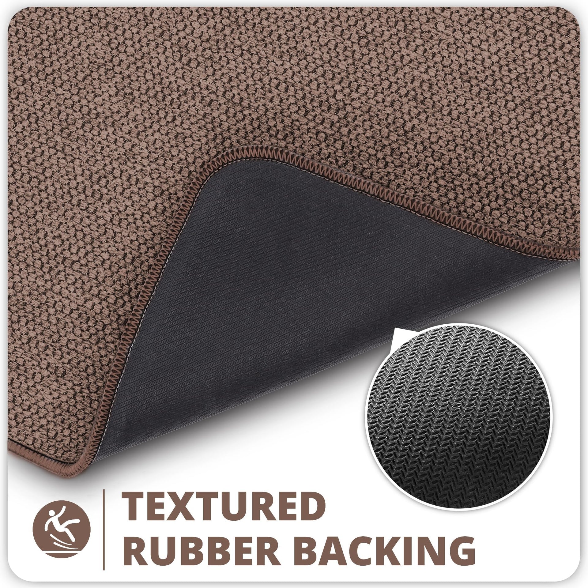 Bath Mat Ultra Thin Bathroom Runner Rugs (4.14 Sq Ft)