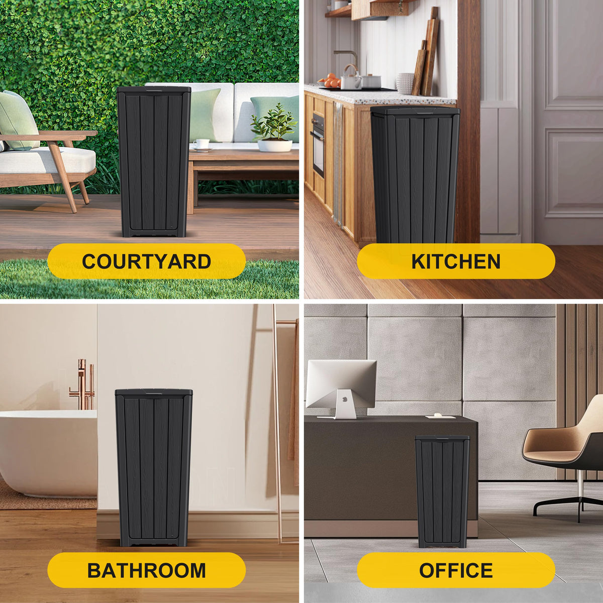 32 Gallon Outdoor Trash Can with Lid