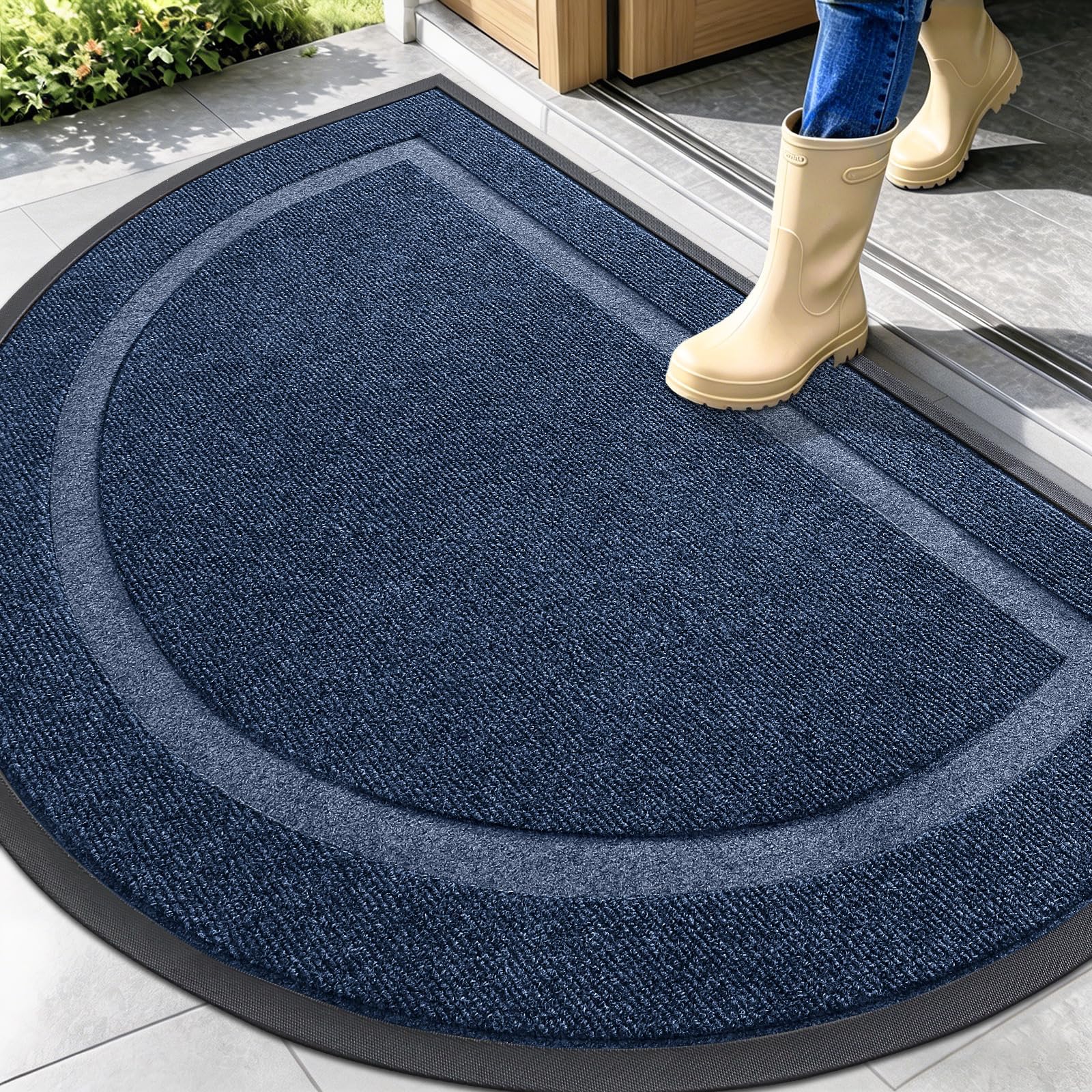 Half Circle Front Door Mat Outside 47x32 All