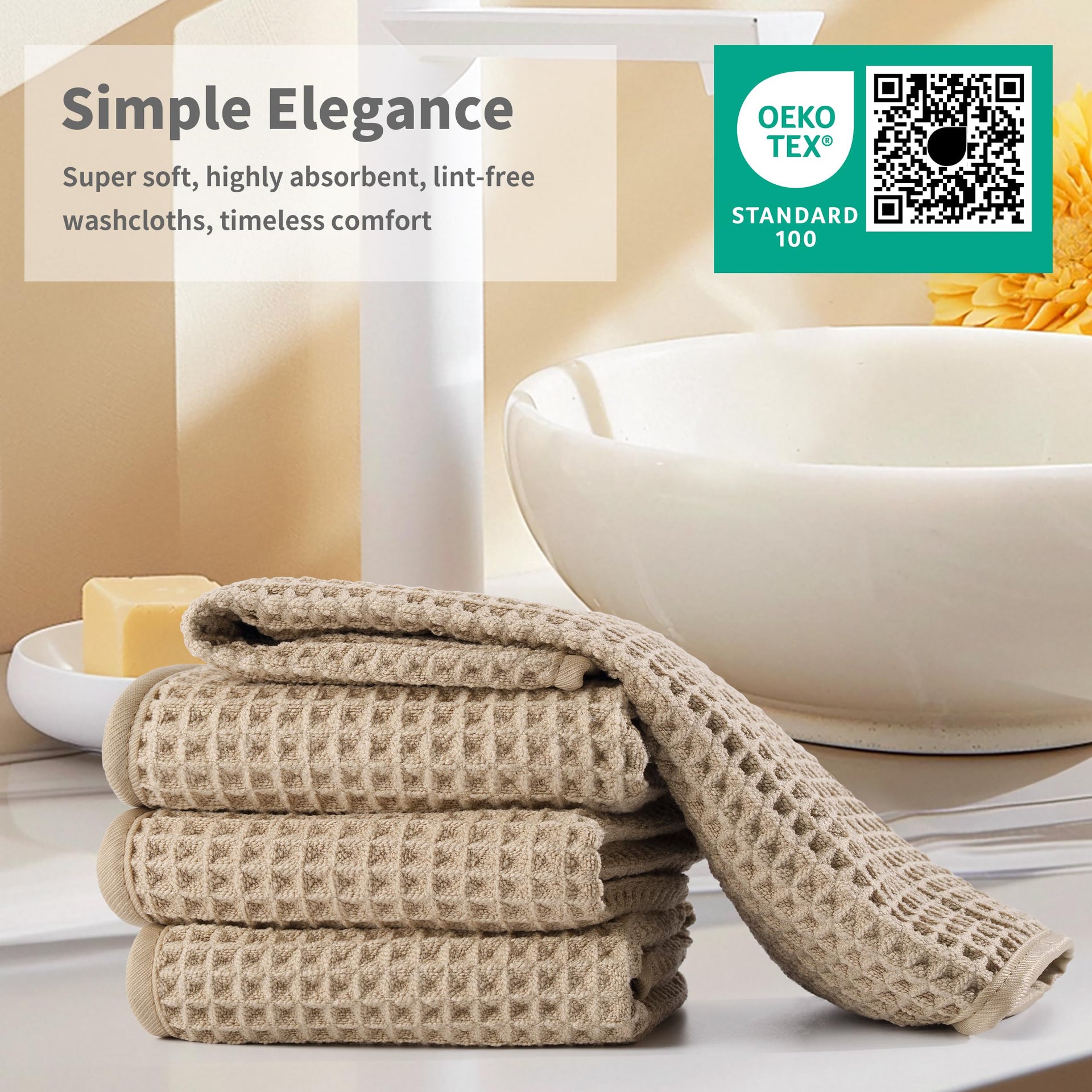 ber Waffle Face Towels (2 Count)