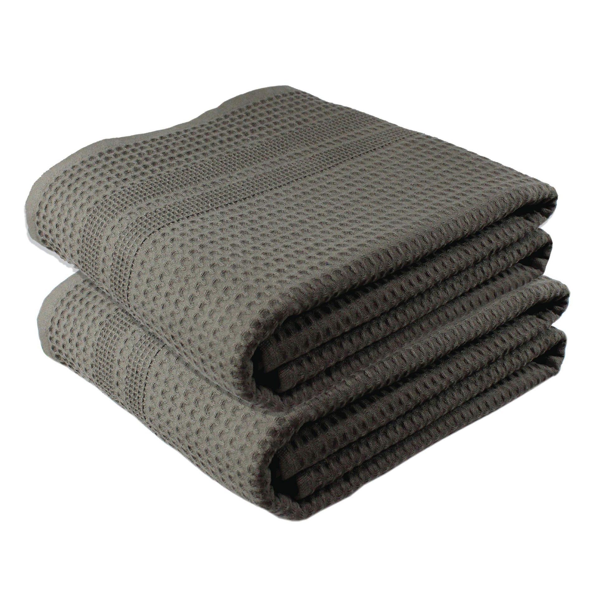 Waffle Bath Sheet Large Bath Towels Quick Dry Thin Body Towels (2 Count)