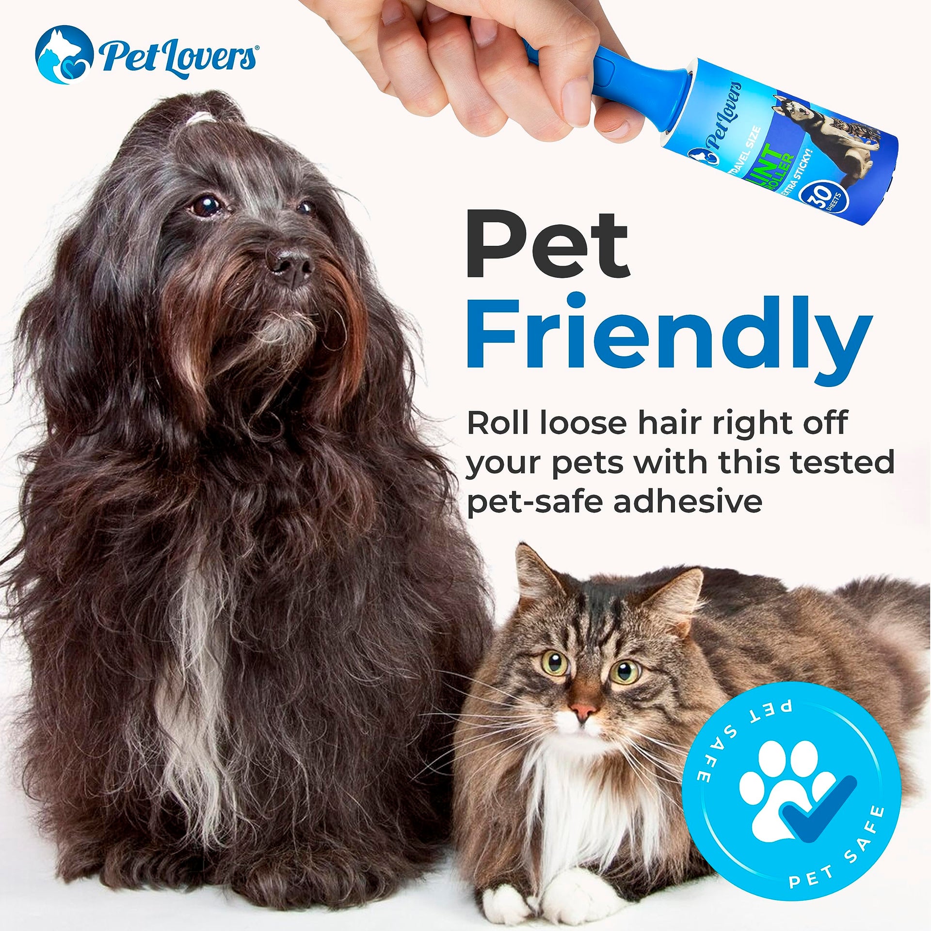 Extra Sticky Lint Roller Mega Value Set for Pet Hair Removal and Clothes (120 Count)