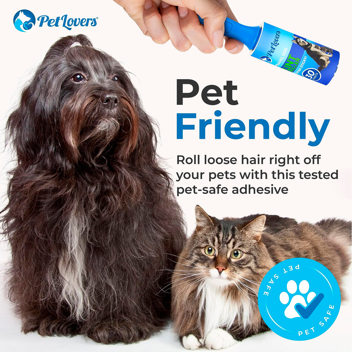 Extra Sticky Lint Roller Mega Value Set for Pet Hair Removal