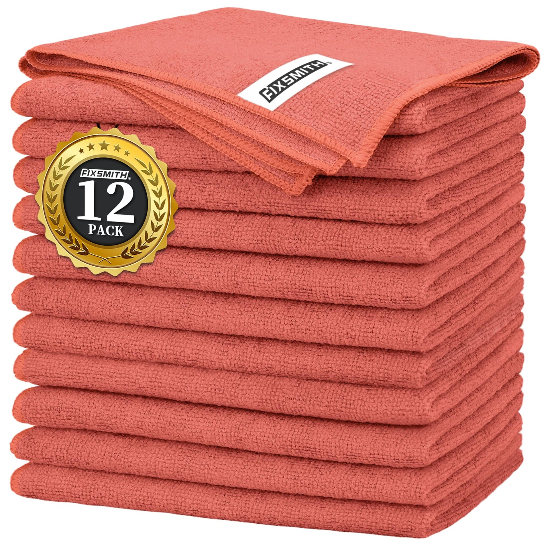 Red Microfiber Cleaning Cloth (12 Count)