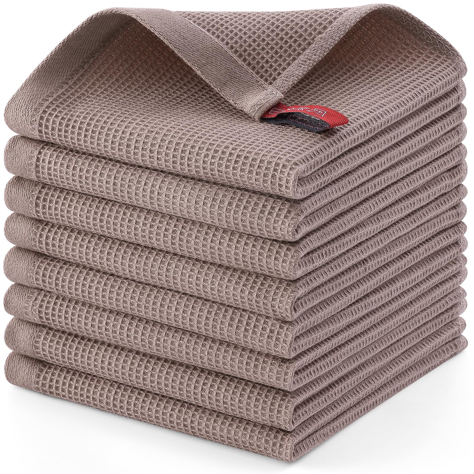 100% Cotton Waffle Weave Dish Cloths (8 Count)