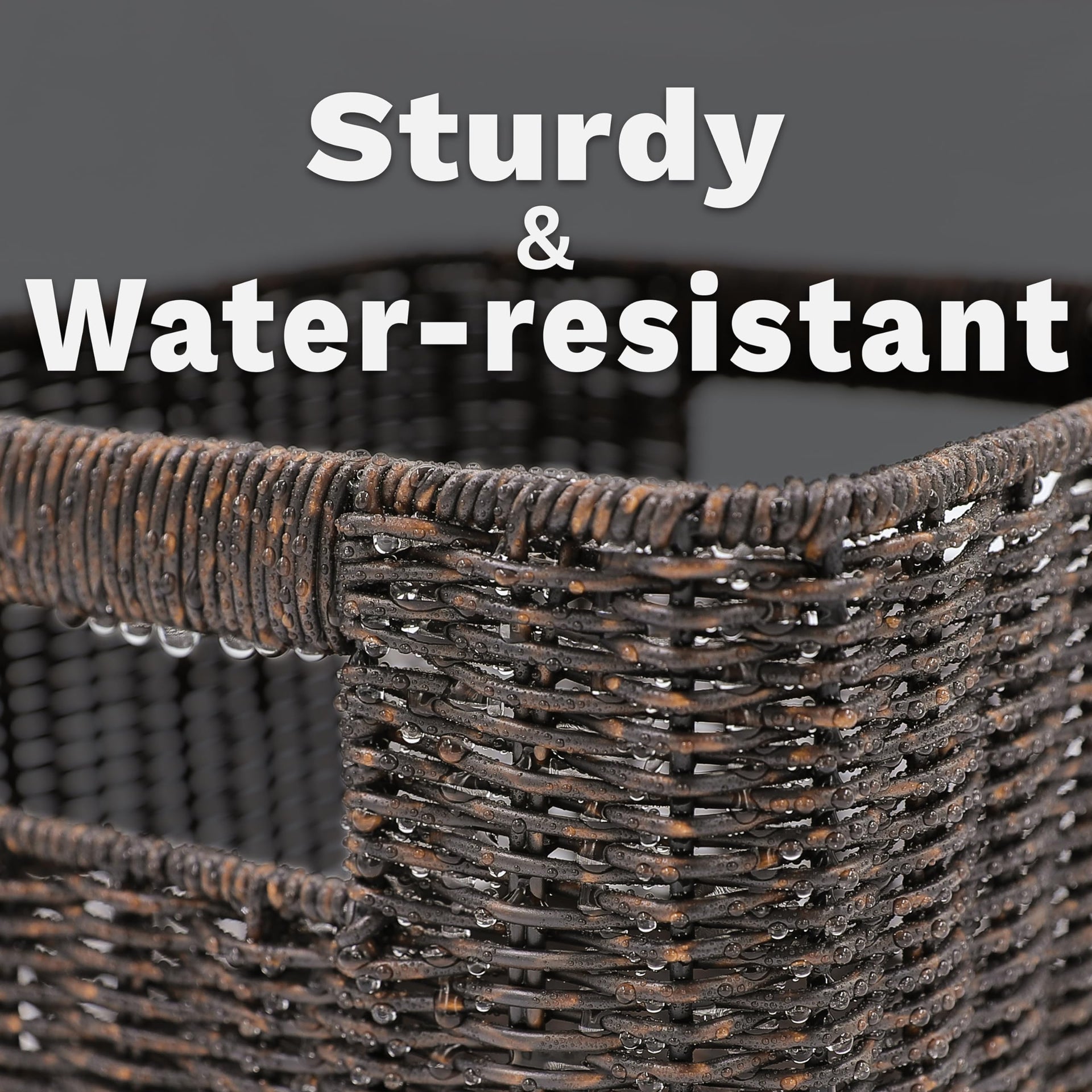 Wicker Storage Basket (3 Count)