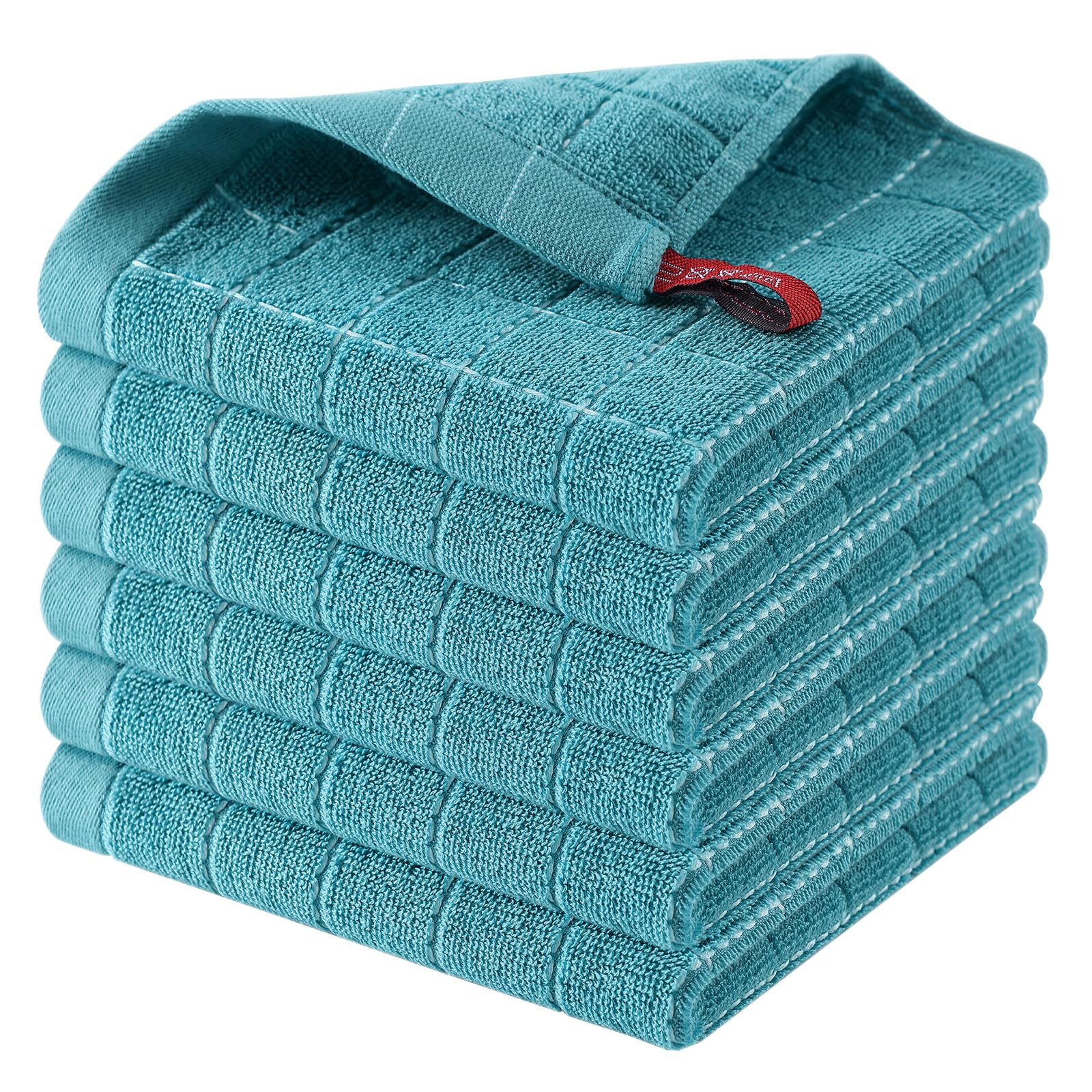 100% Cotton Terry Kitchen Dish Cloths (6 Count)