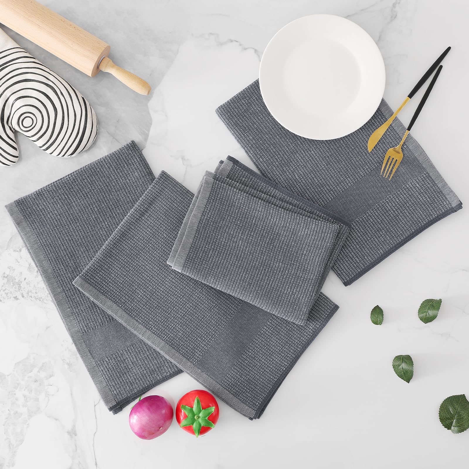 380 GSM Cotton Premium Kitchen Towels 8 Pack (8 Count)