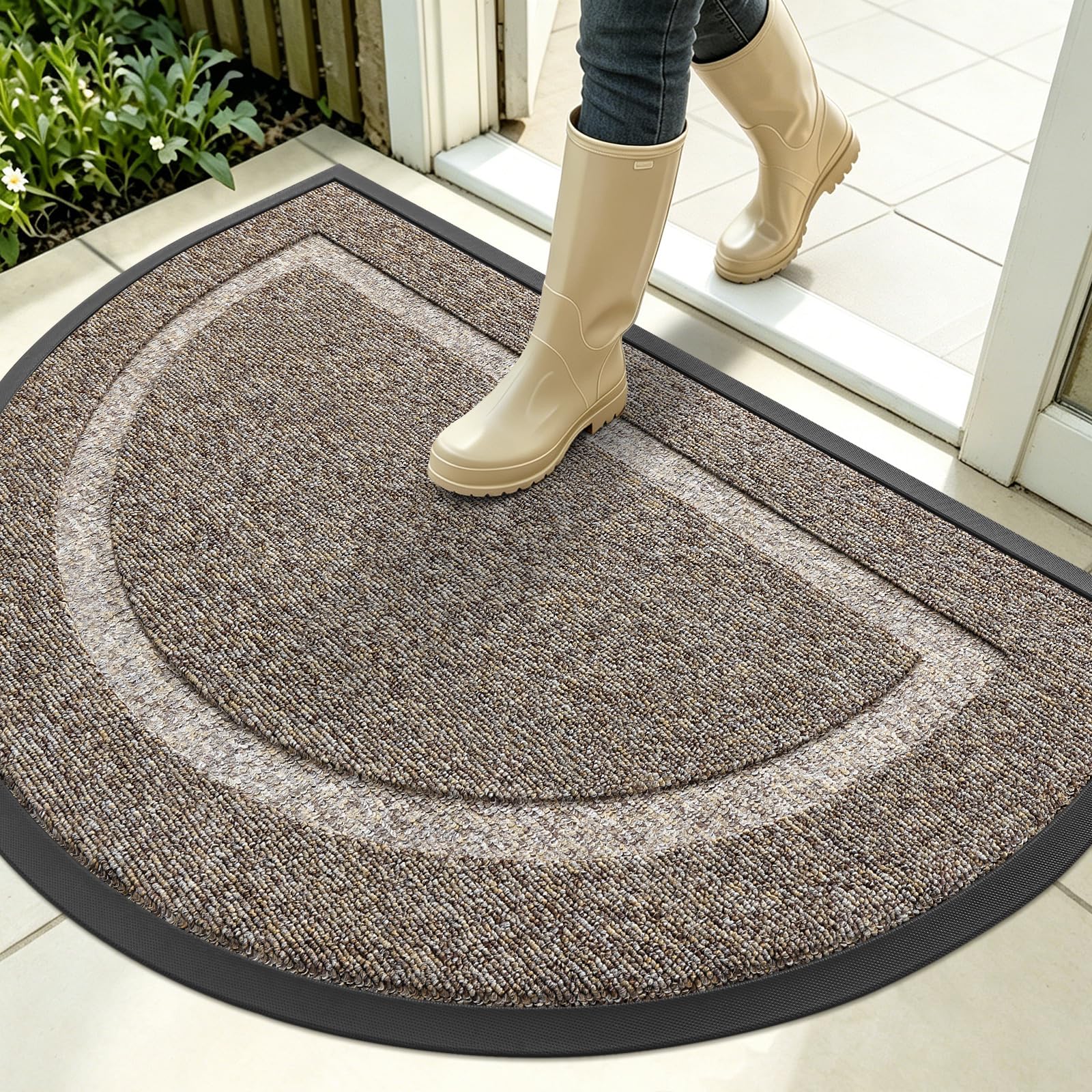 Half Circle Front Door Mat Outside 35x23 All