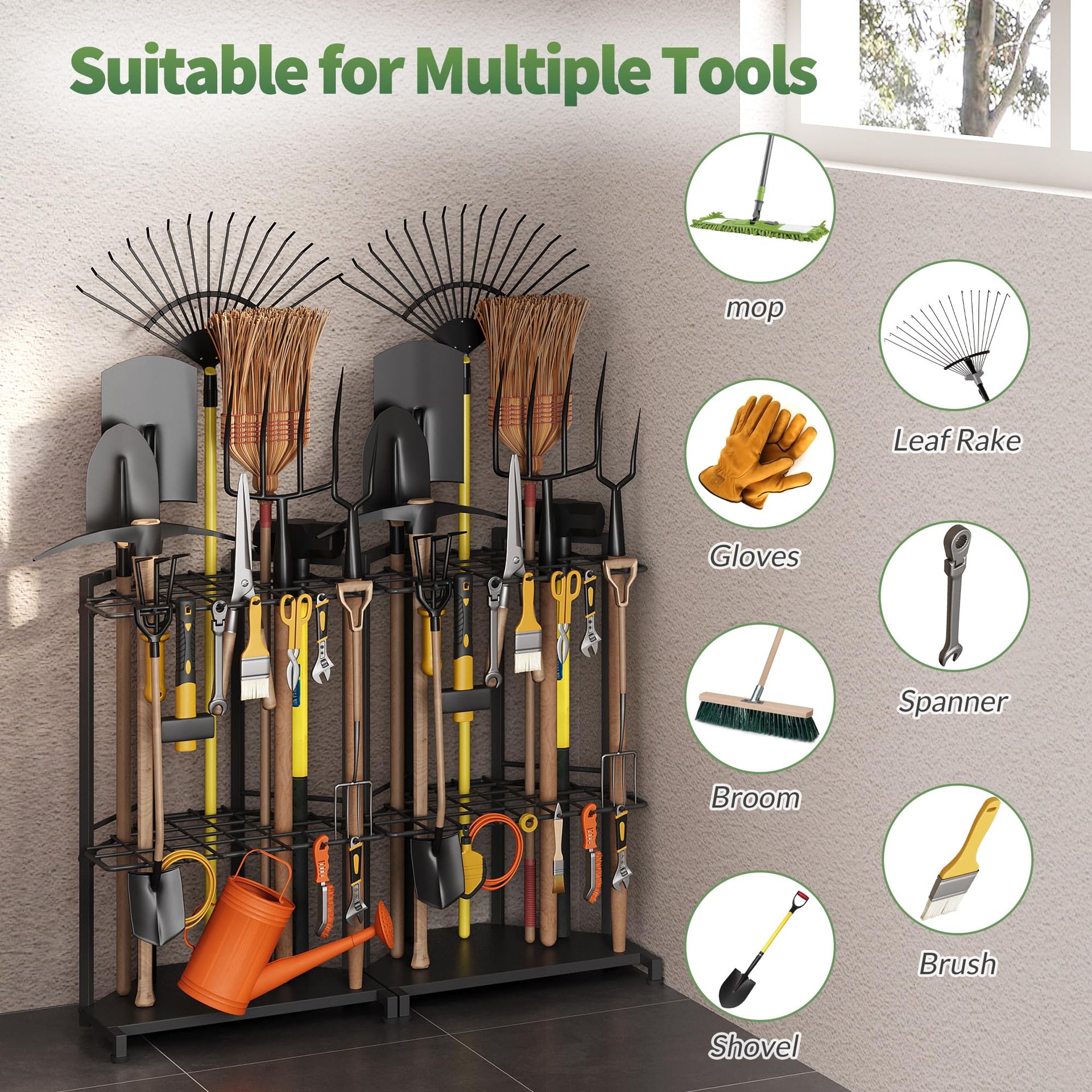 Garden Tool Organizer for Corner