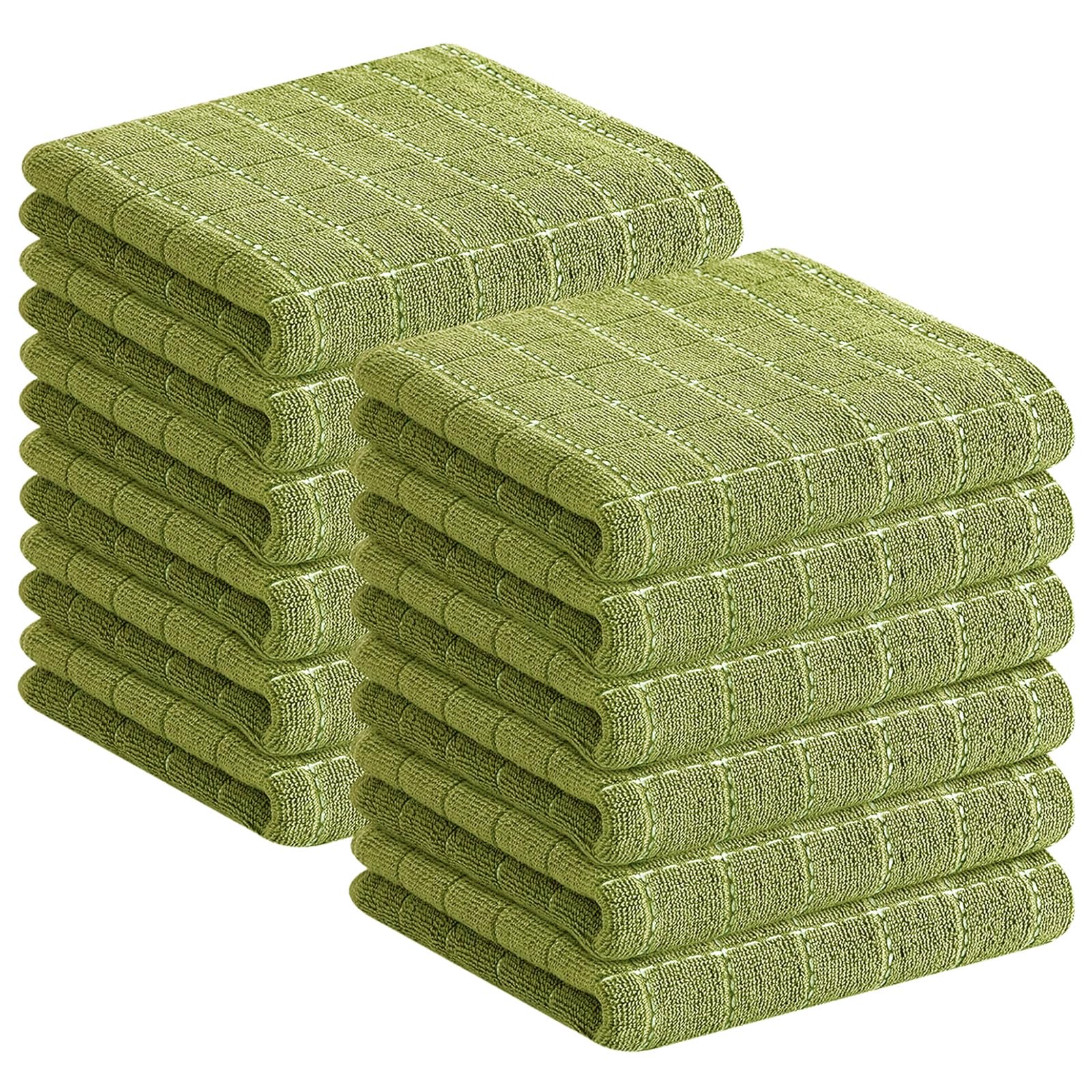 100% Cotton Terry Kitchen Towels (12 Count)