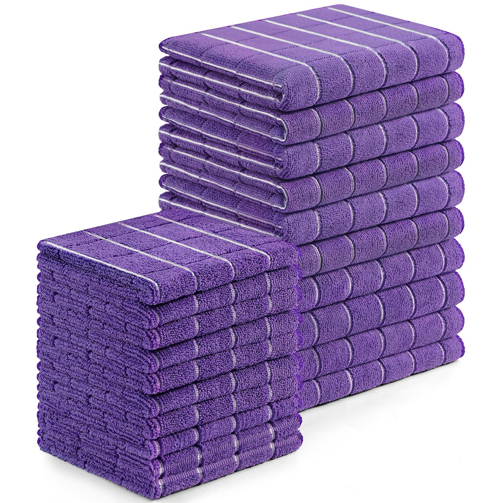 Microfiber Kitchen Towels and Dishcloths Sets (20 Count)