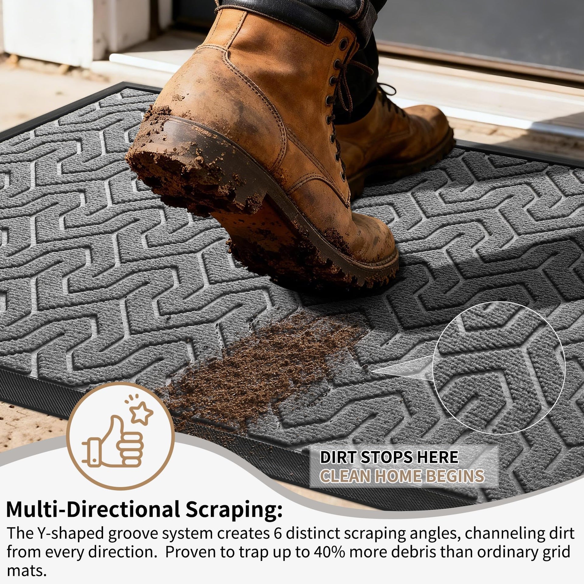 Extra Large Door Mat Outside Entrance 60x36