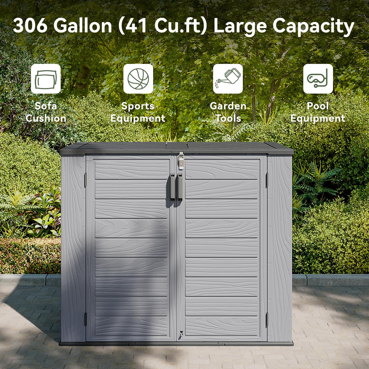 Horizontal Storage Sheds 41 Cu.ft