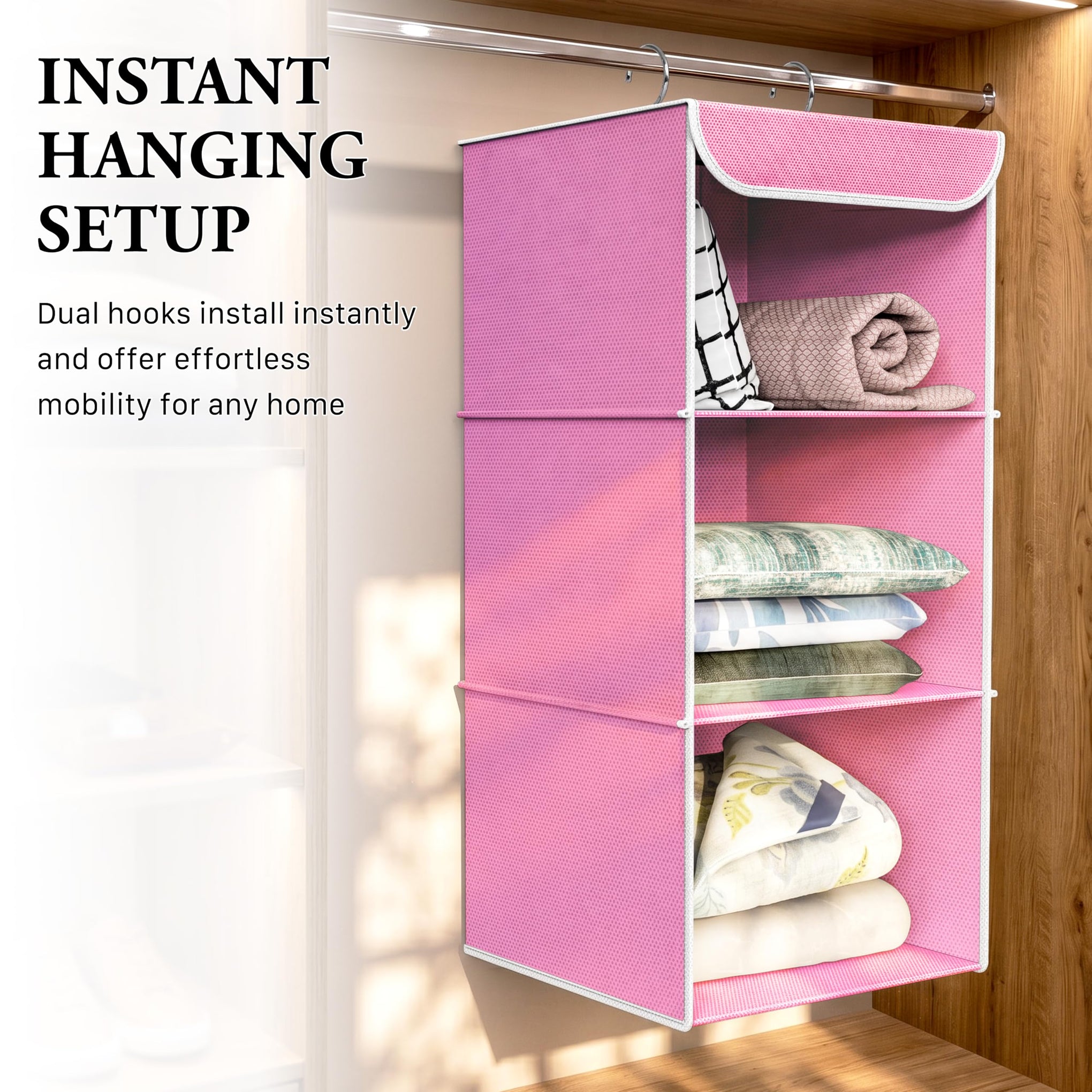 3 Shelf Hanging Closet Organizer (3 Count)