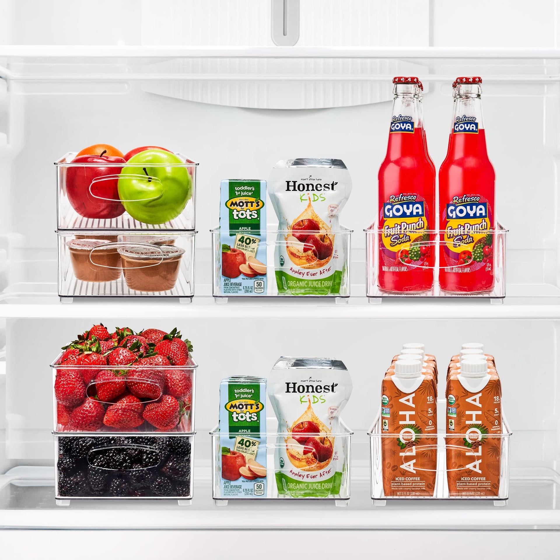 Stackable Refrigerator Organizer Bins (2 Count)