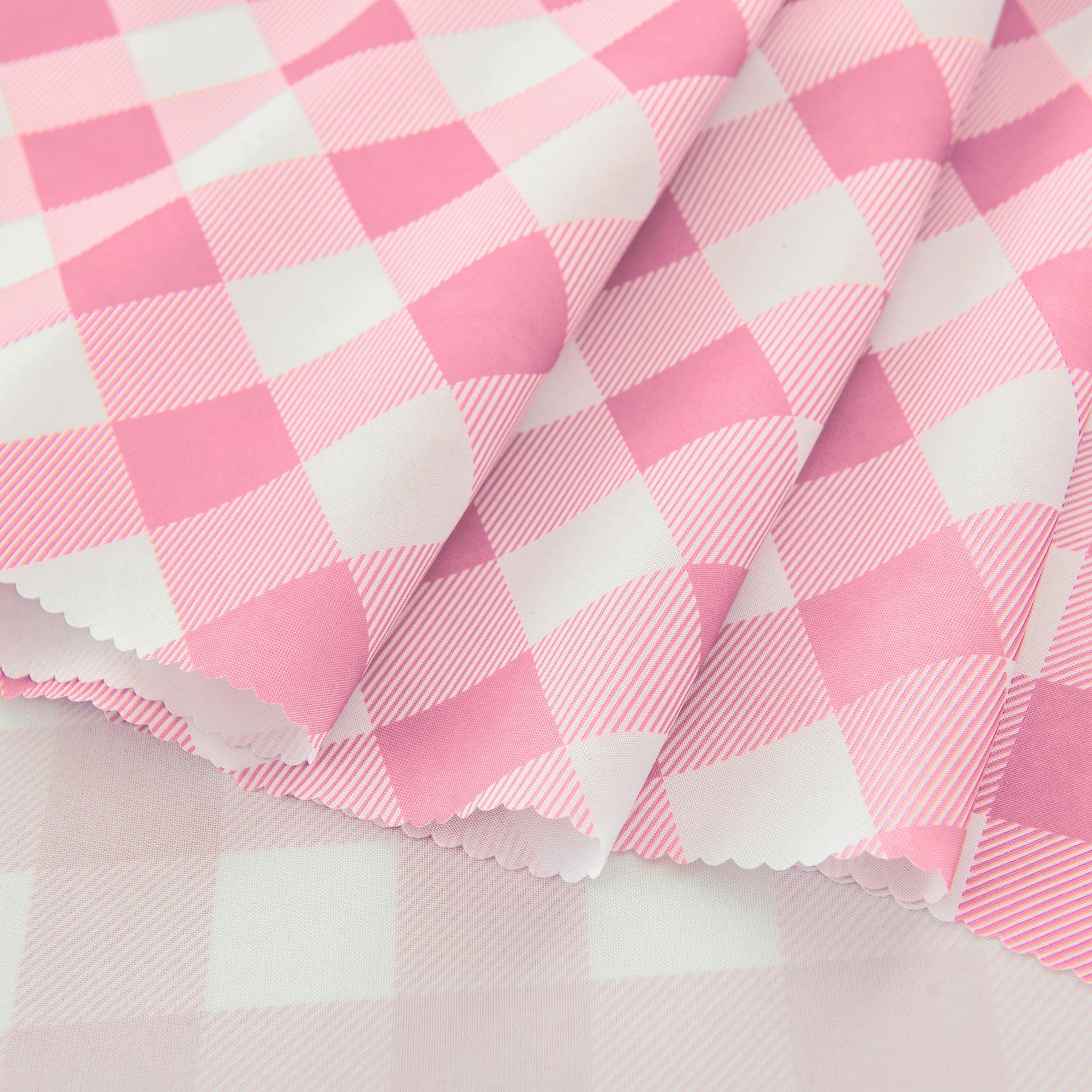 Waterproof Plaid Tablecloth Fabric