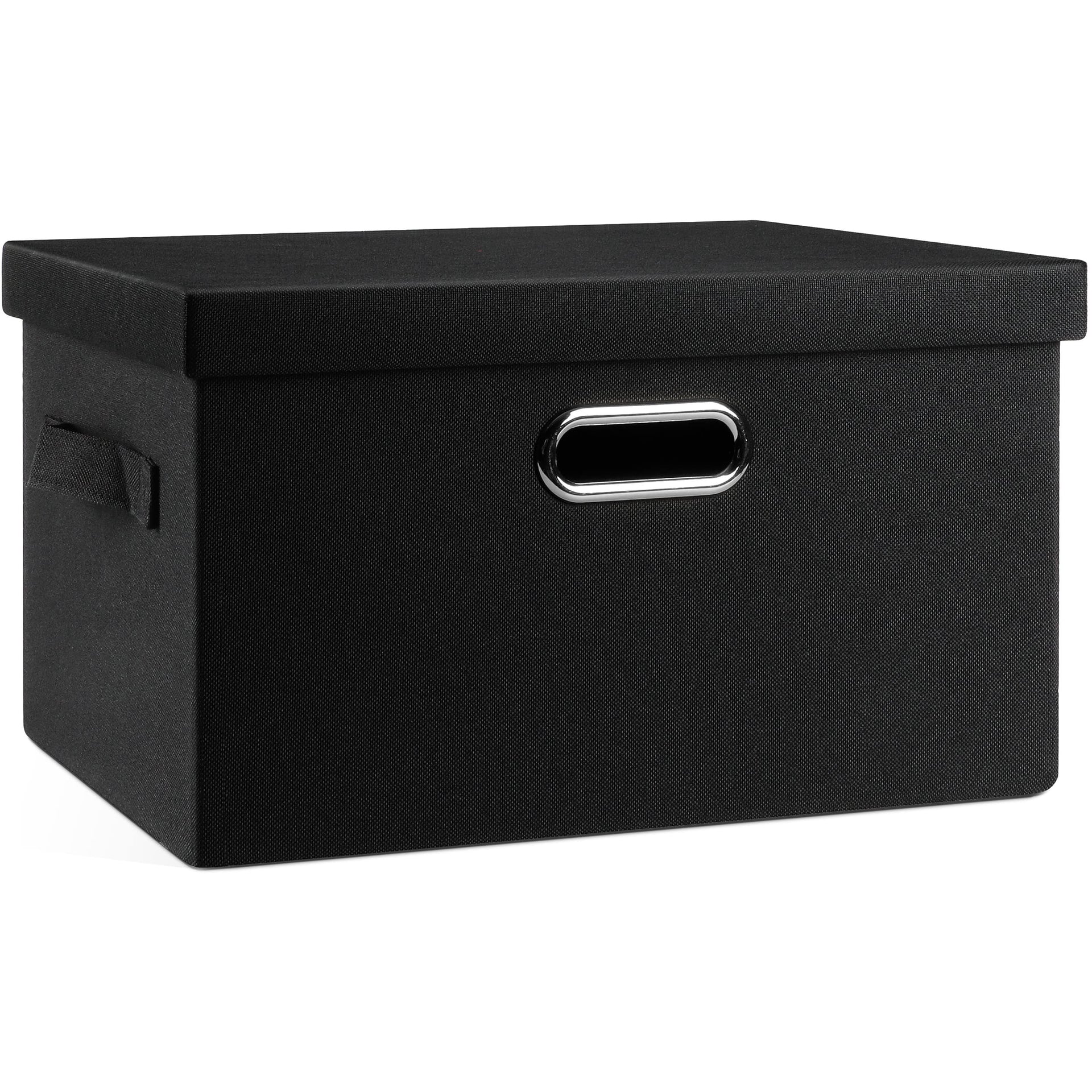 Medium 15" 21 Quart Collapsible Stackable Storage Bins with Lids