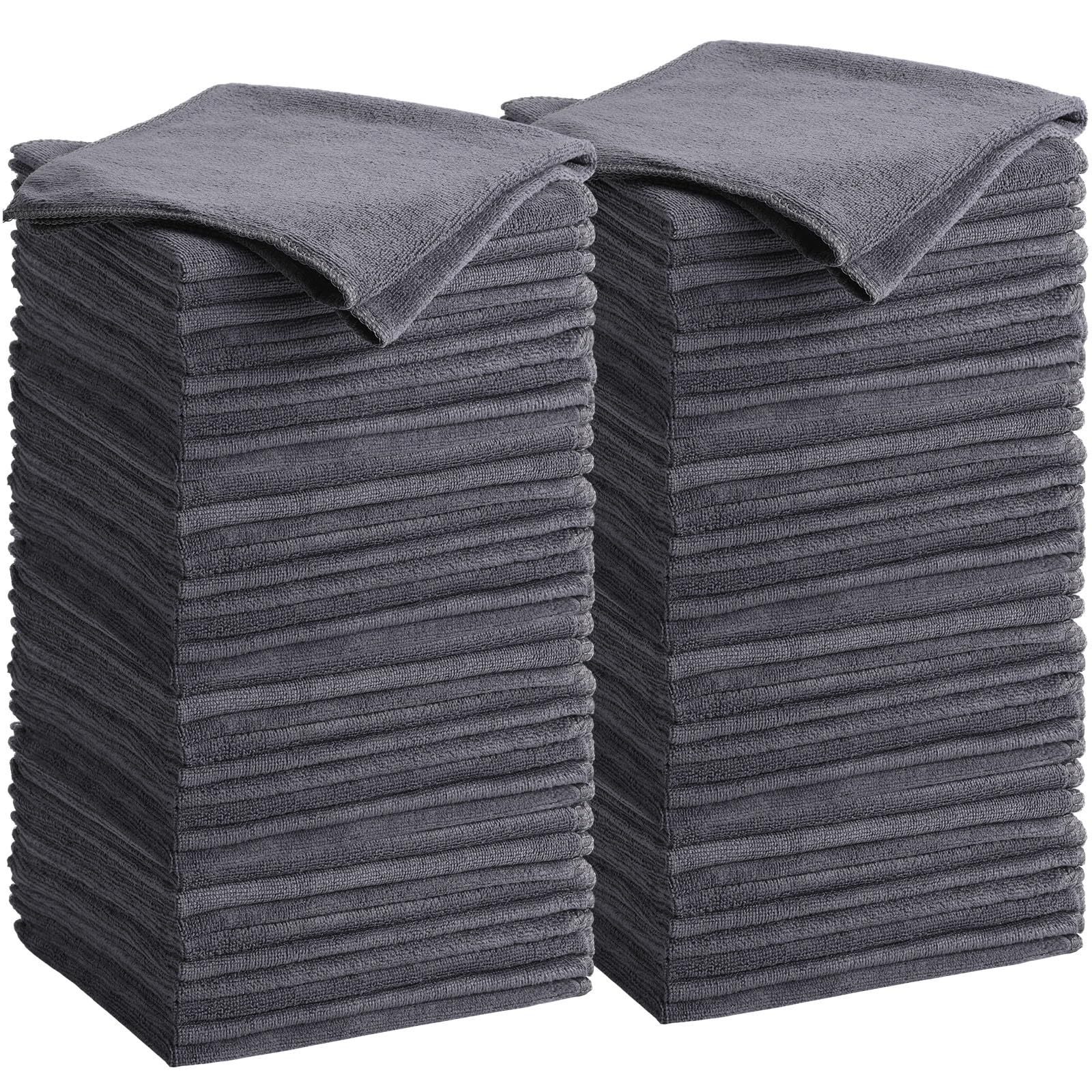 Microfiber Cleaning Cloths for Cars 16 x 16 Inch Ultra Absorbent Car Towels Drying Reusable Cleaning Supplies House Kitchen Window Microfiber Towel (60 Count)