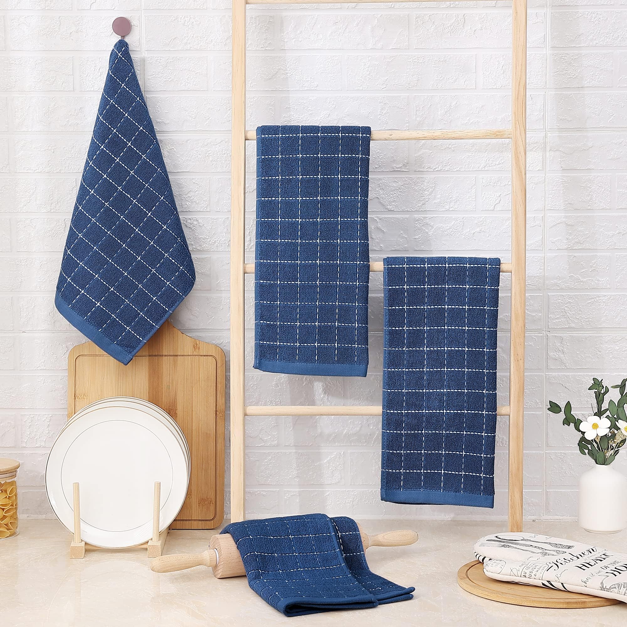 100% Cotton Terry Kitchen Towels (12 Count)