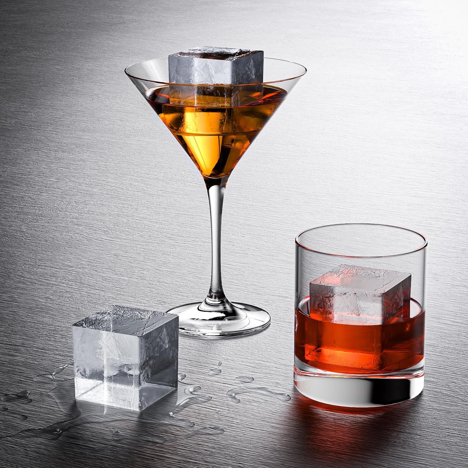 Silicone Ice Cube Trays with Metal Reinforced Frame