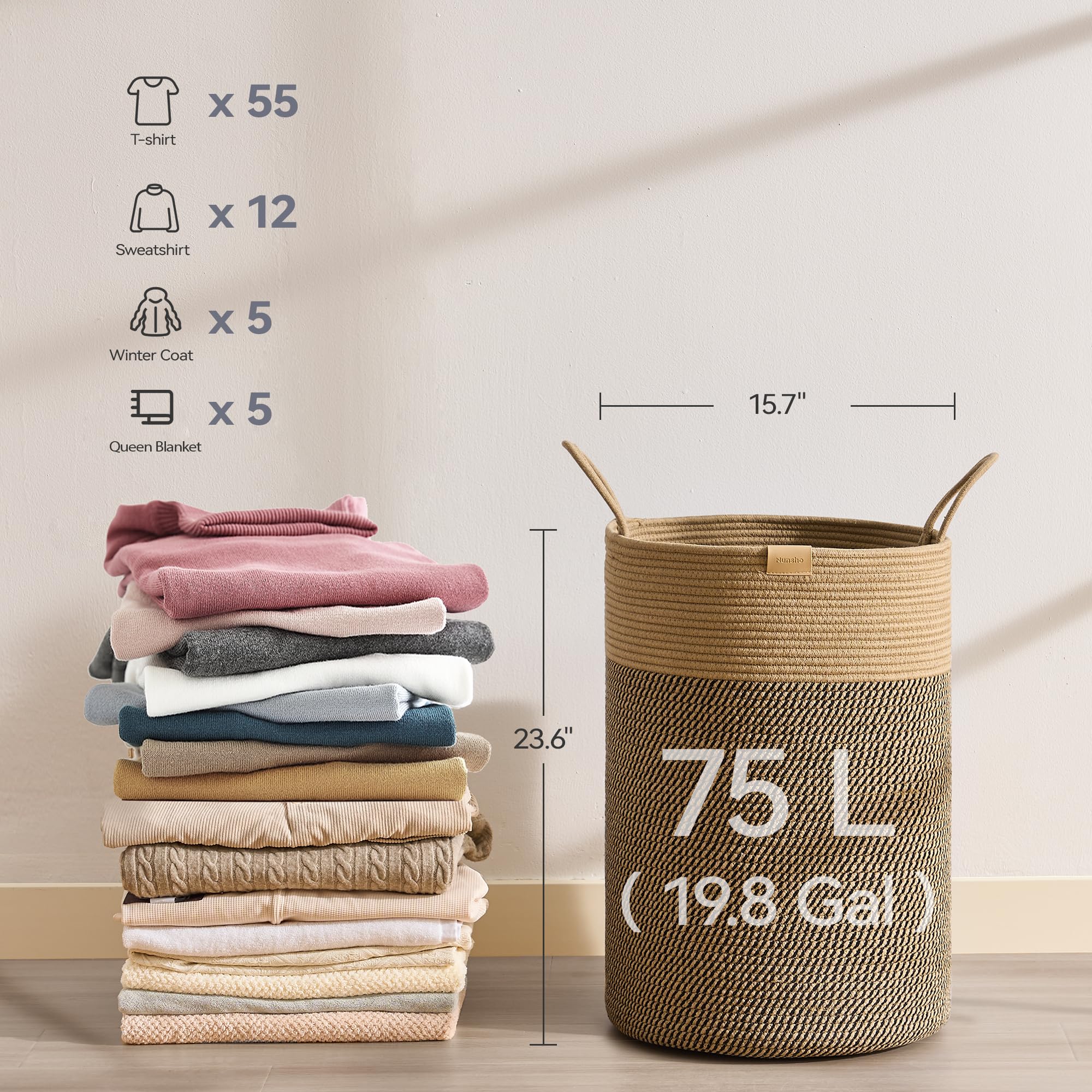 Laundry Hamper 75L