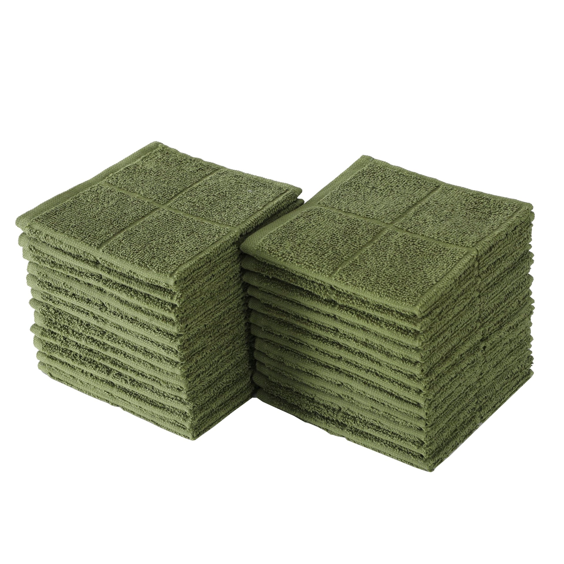 Kitchen Dish Cloths Highly Absorbent Dish Rags 100% Cotton Wash Cloths for Washing Dishes (24 Count) - ModHome Supplies
