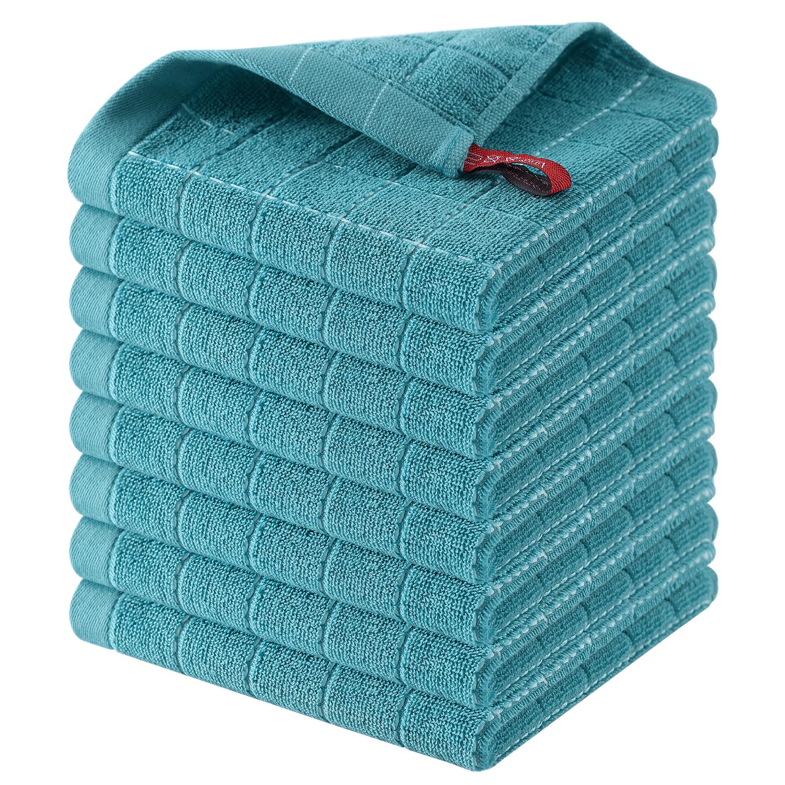 100% Cotton Terry Kitchen Dish Cloths (8 Count)