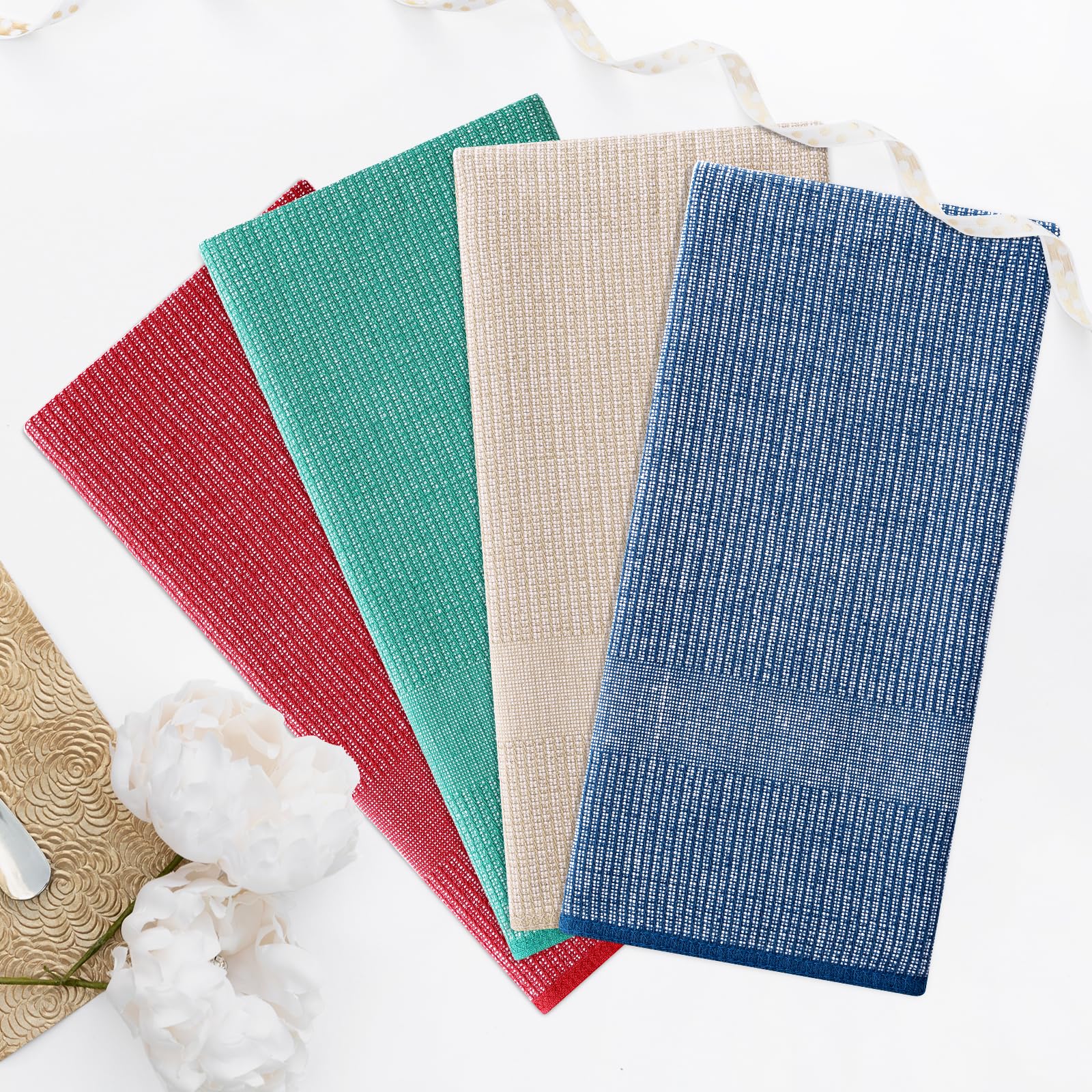 380 GSM Cotton Premium Kitchen Towels 12 Pack (12 Count)