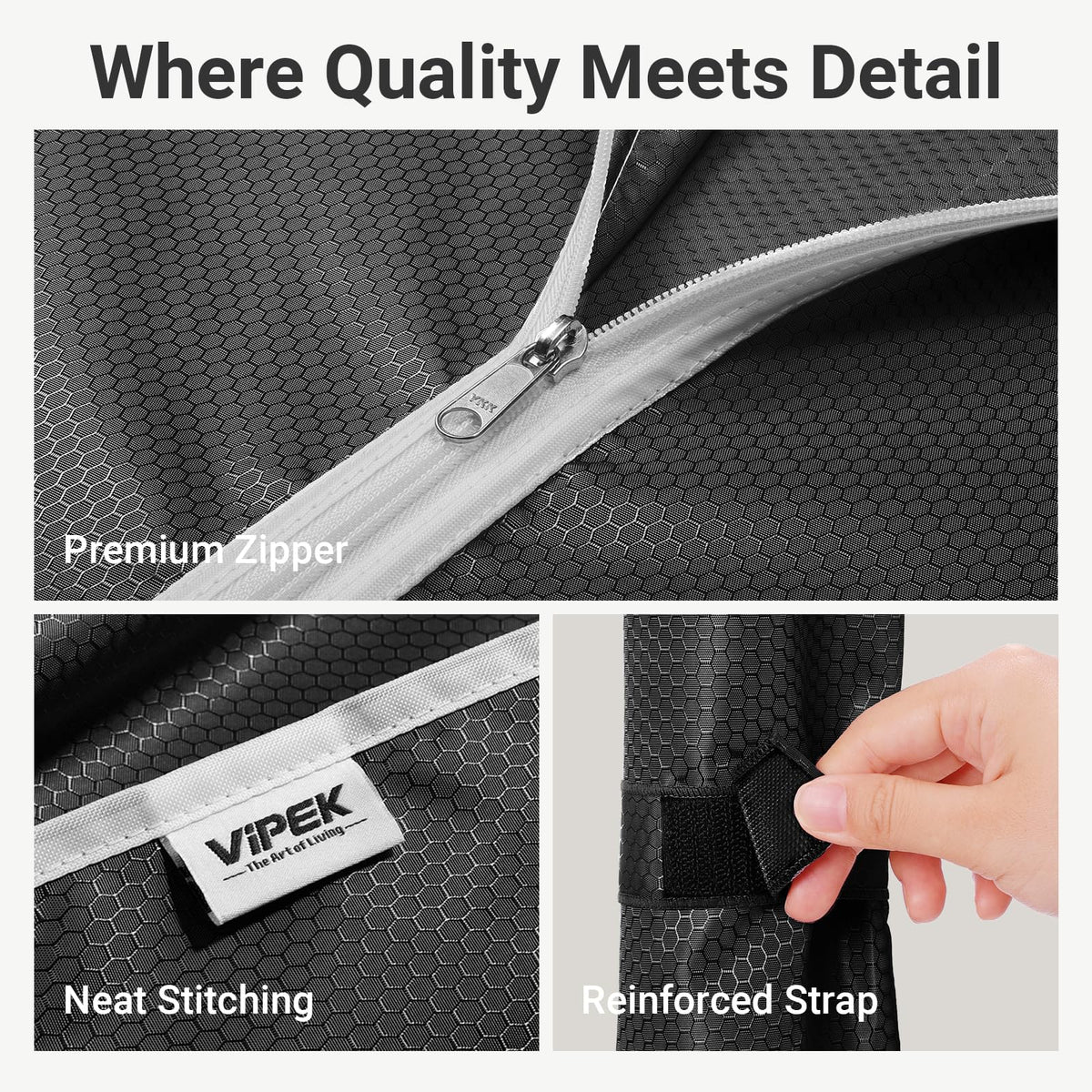 R3C Portable Closet for Hanging Clothes Rolling Rack with Cover