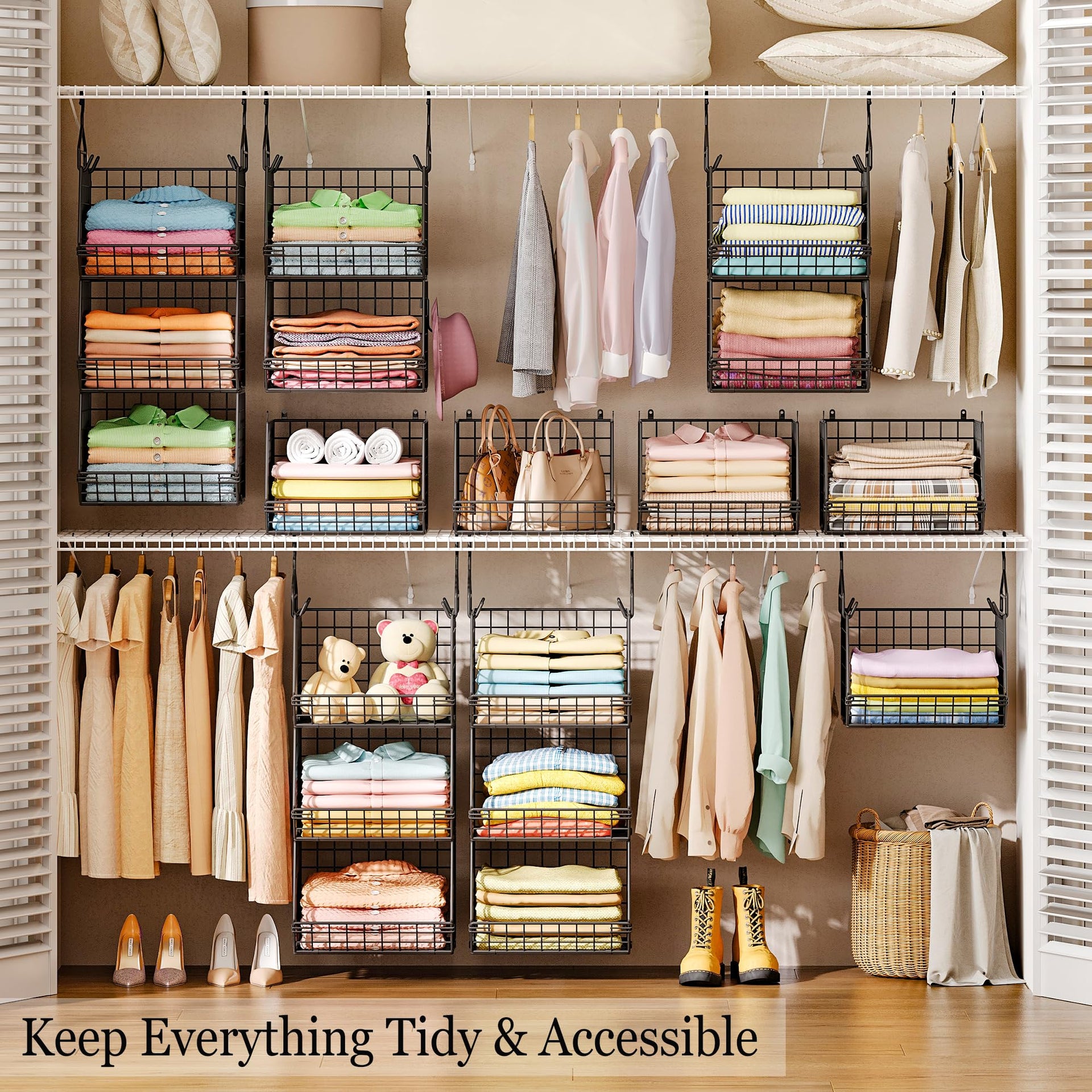3 Tier Hanging Closet Organizer