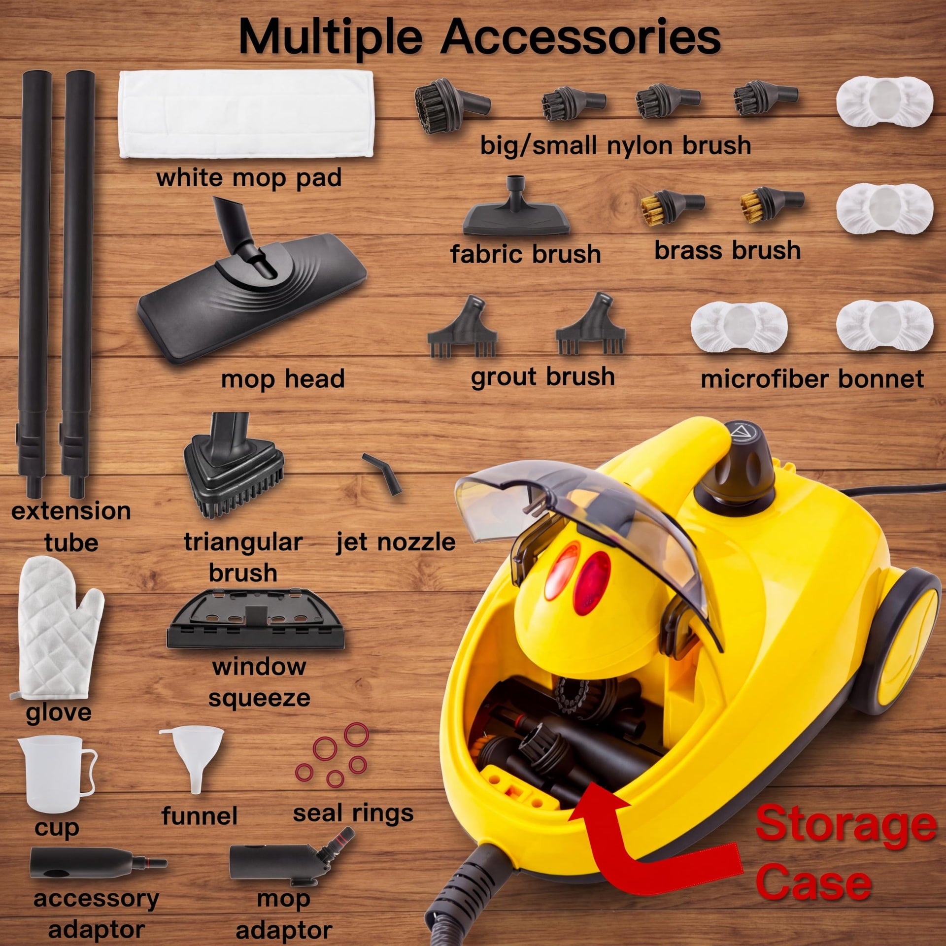 Heavy Duty Steam Cleaner with 2L Large Water Tank