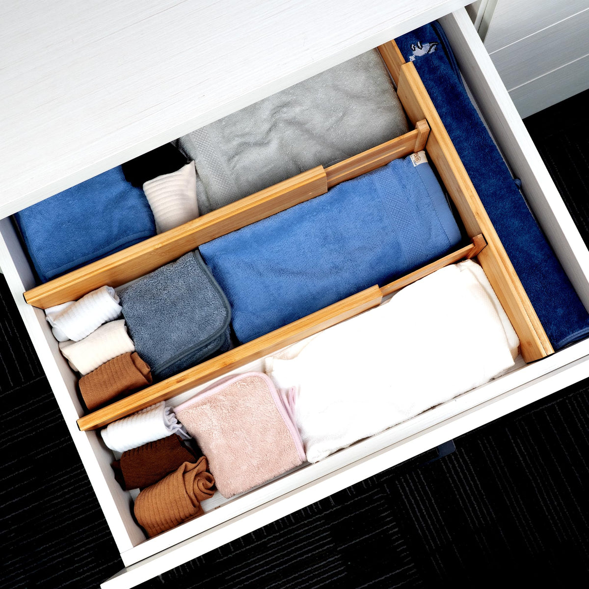 Bamboo Drawer Dividers Large