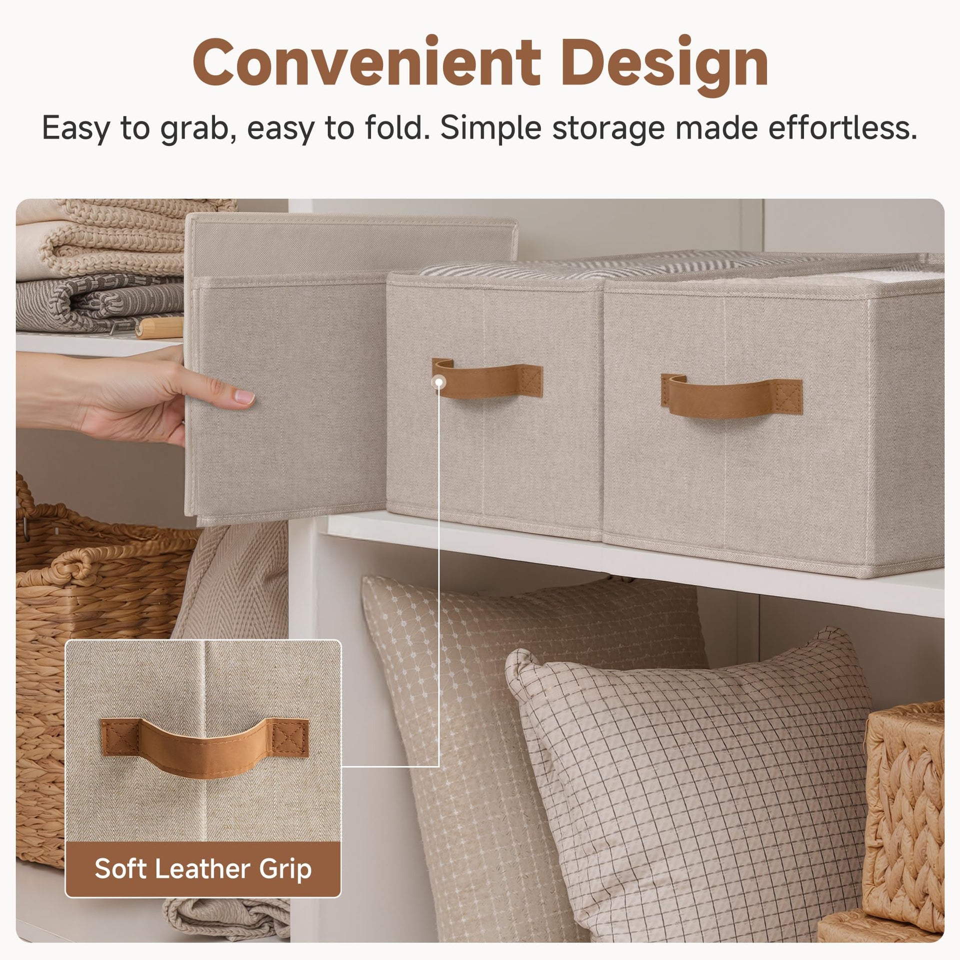 Closet Storage Bins (3 Count)