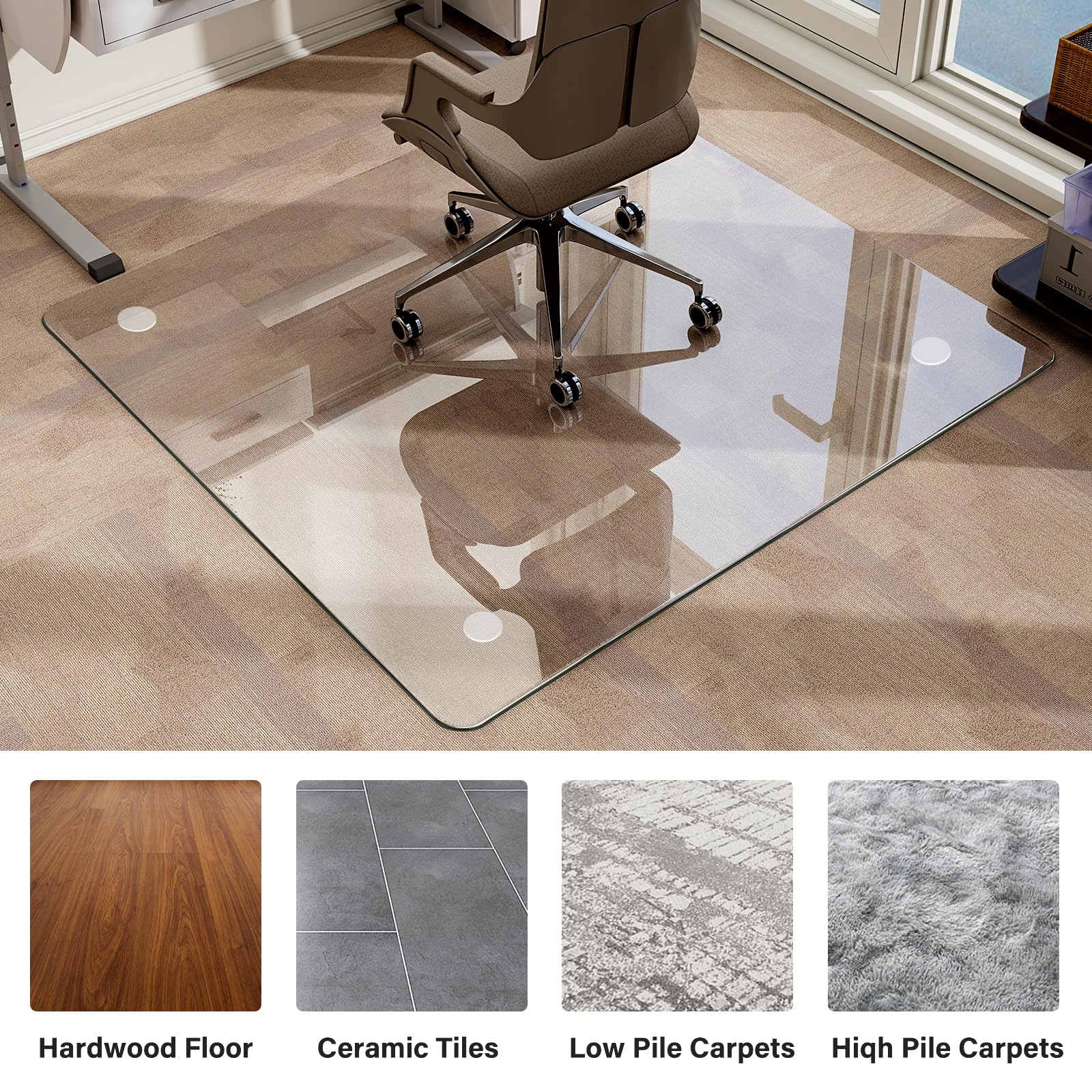 40"X47" Tempered Glass