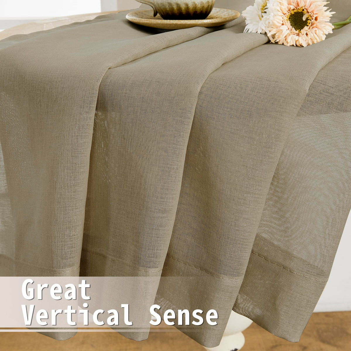 Small Sheer Door Curtain Closet Linen Textured Curtain Sheers Doorway Light Filtering Voile French Door Rod Pocket Curtains Patio Glass Doors