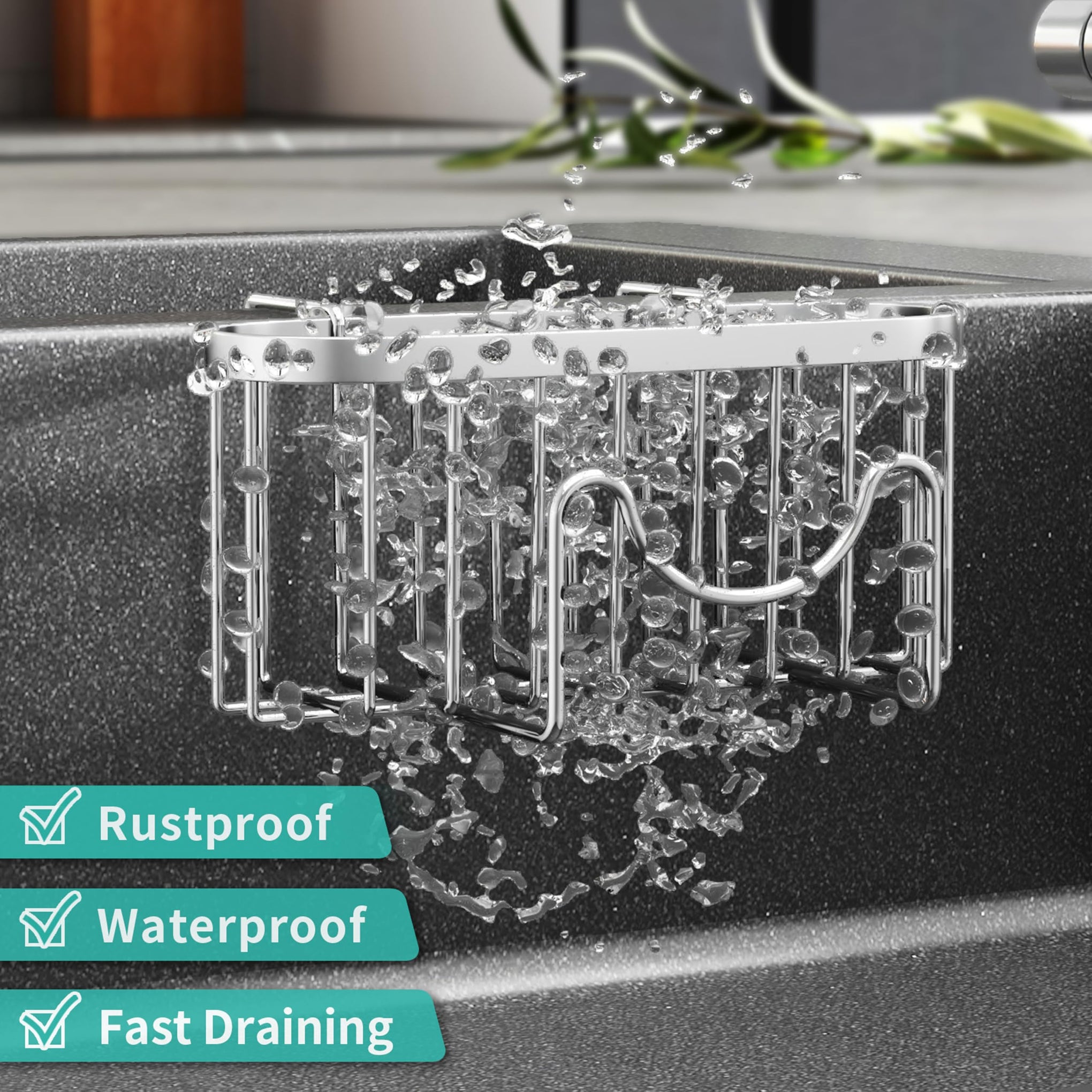 Sponge Holder for Kitchen Sink