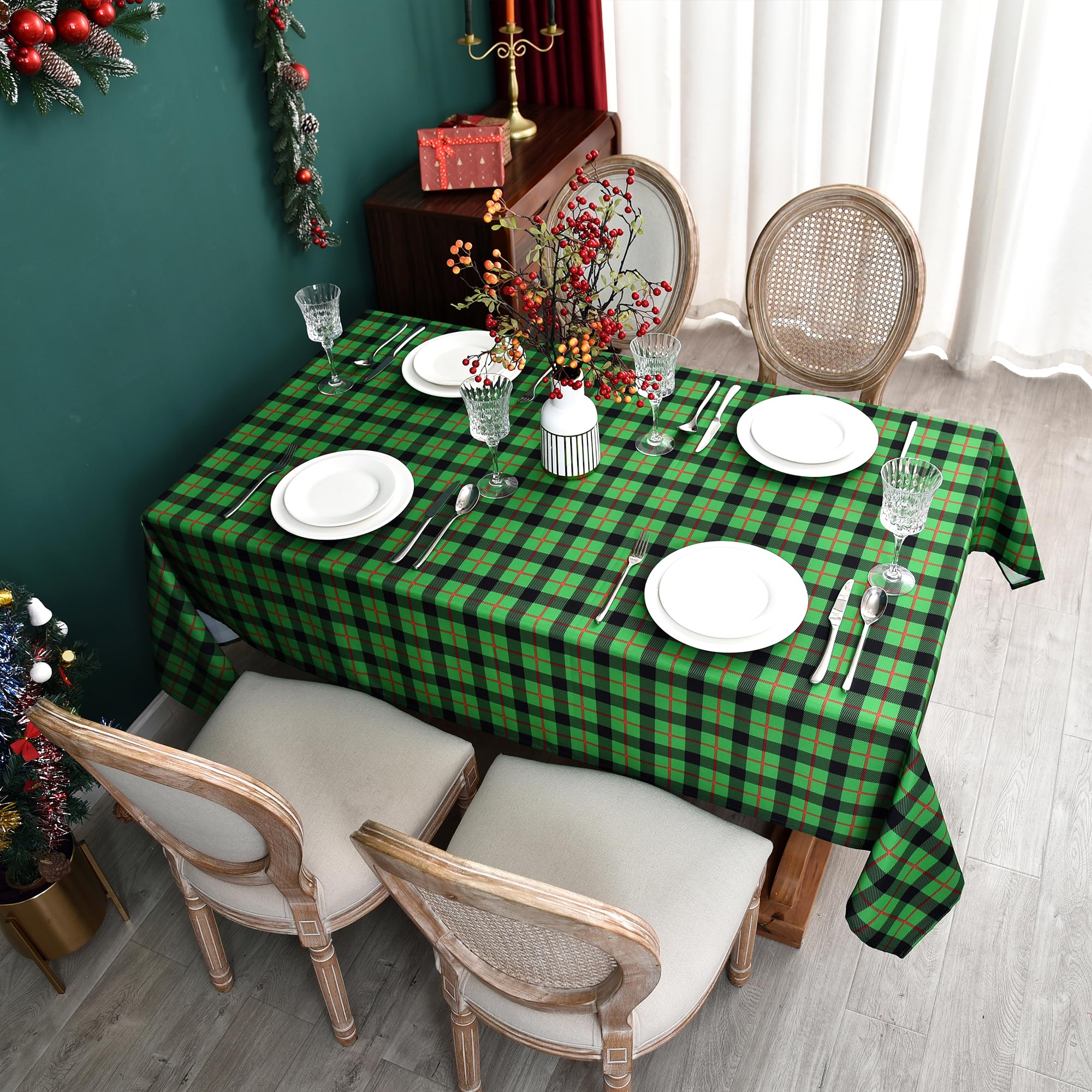 Classic Gingham Buffalo Tablecloth Fabric