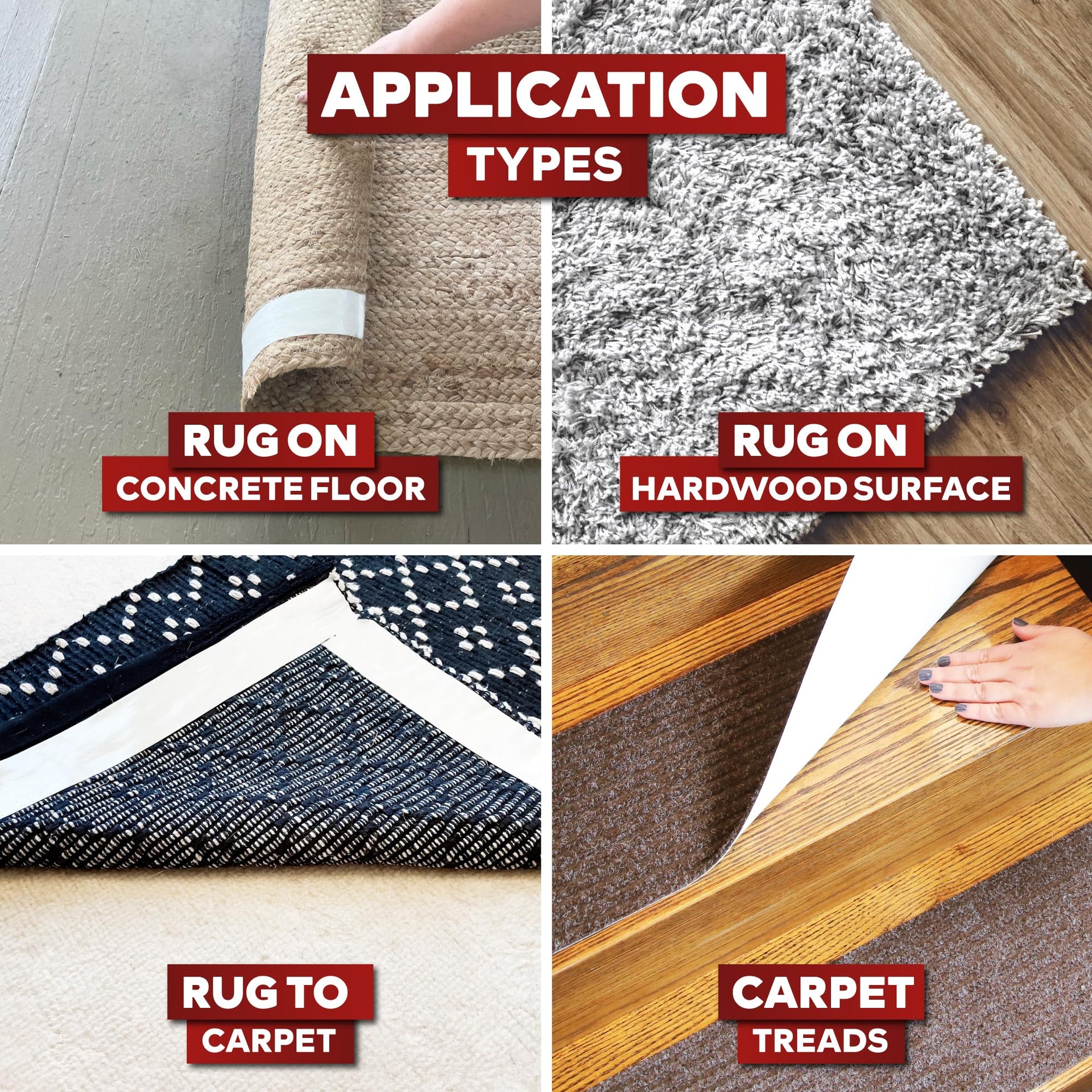 Double Sided Carpet Tape for Area Rugs (90 Foot)
