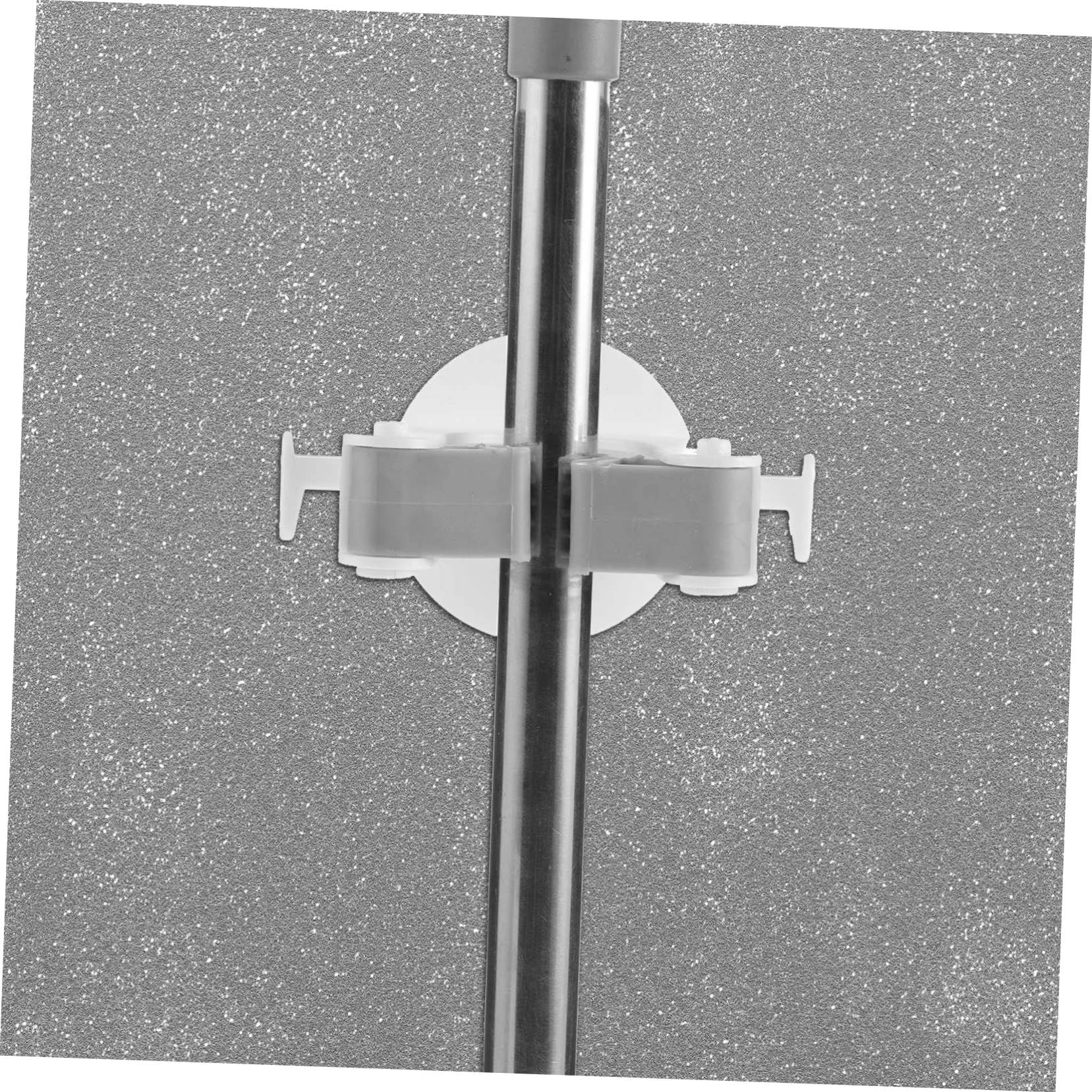 2 Pcs Mop and Broom Organizer Broom Mop Hanger White Mop and Broom Holder Wall Mount Wall Hooks for Brooms and Mops