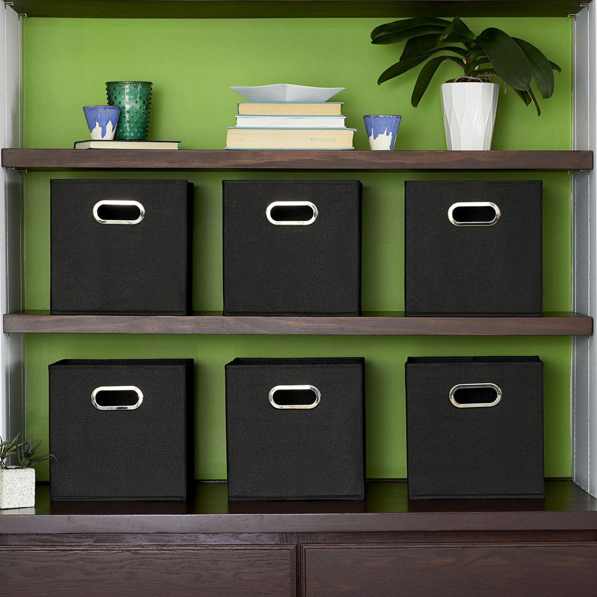 Foldable Fabric Storage Bins 6 Piece Set (6 Count)
