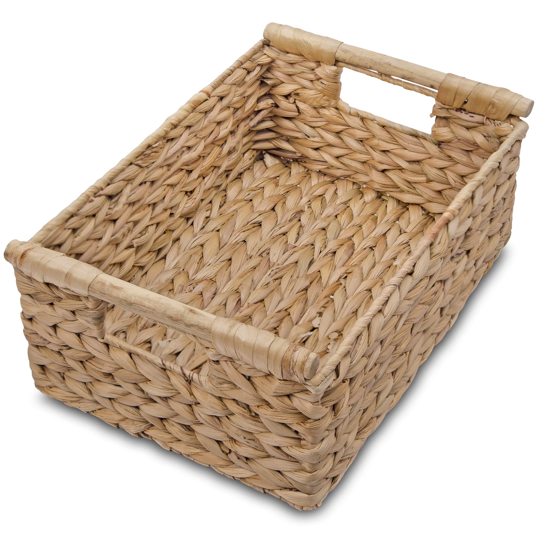 Hyacinth Medium Wicker Basket 13.6x9.5x5.6"