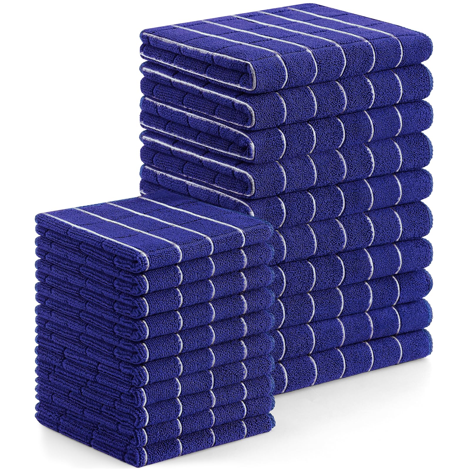 Microfiber Kitchen Towels and Dishcloths Sets (20 Count)