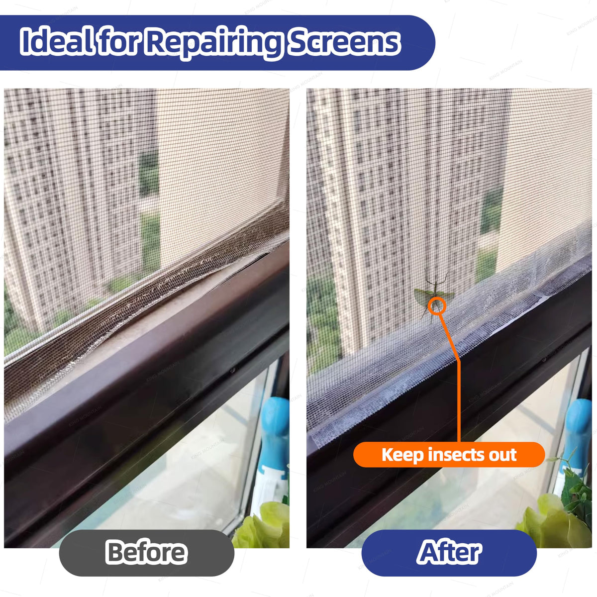 Black Window Screen Repair Tape