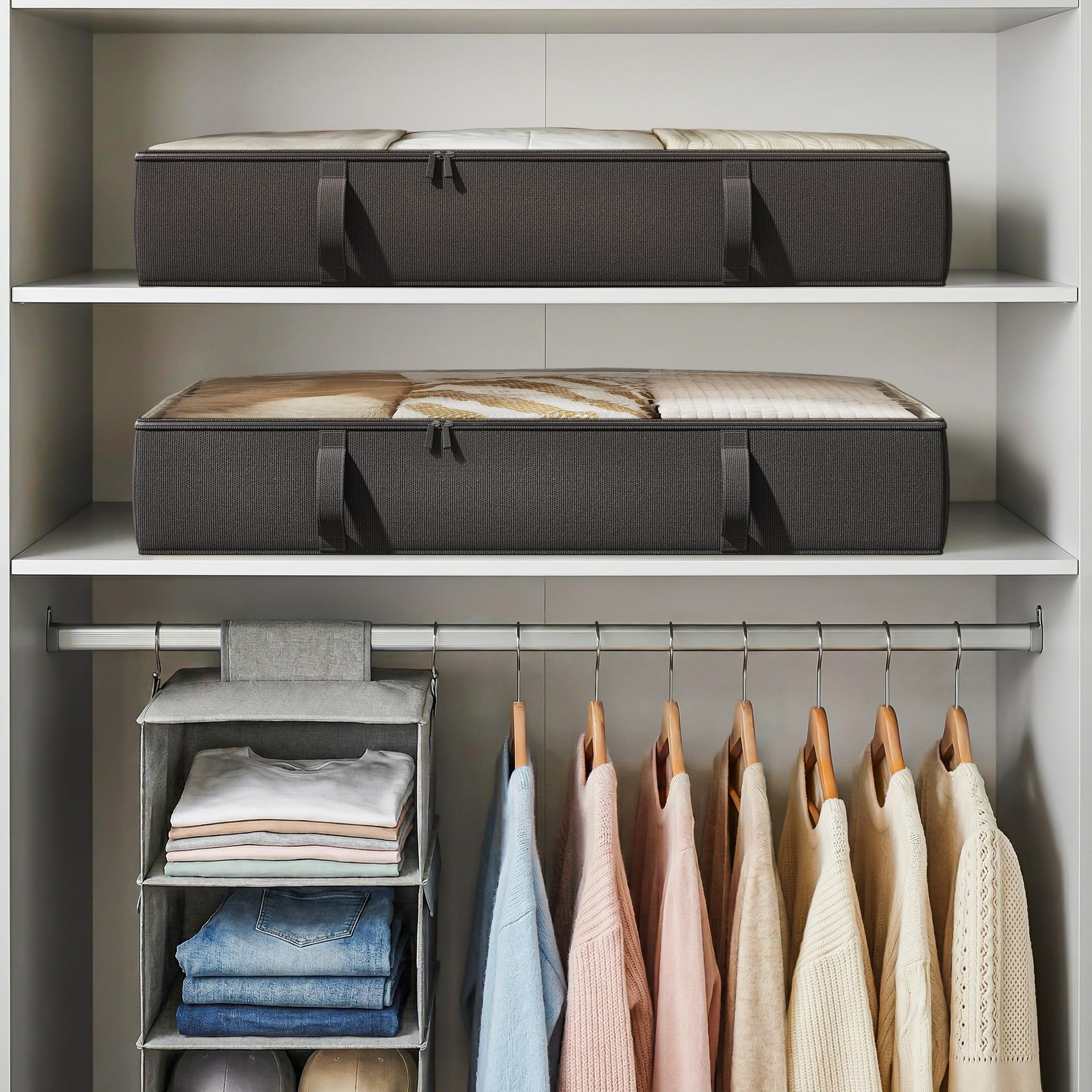 Side Supported Under Bed Storage Containers (2 Count)