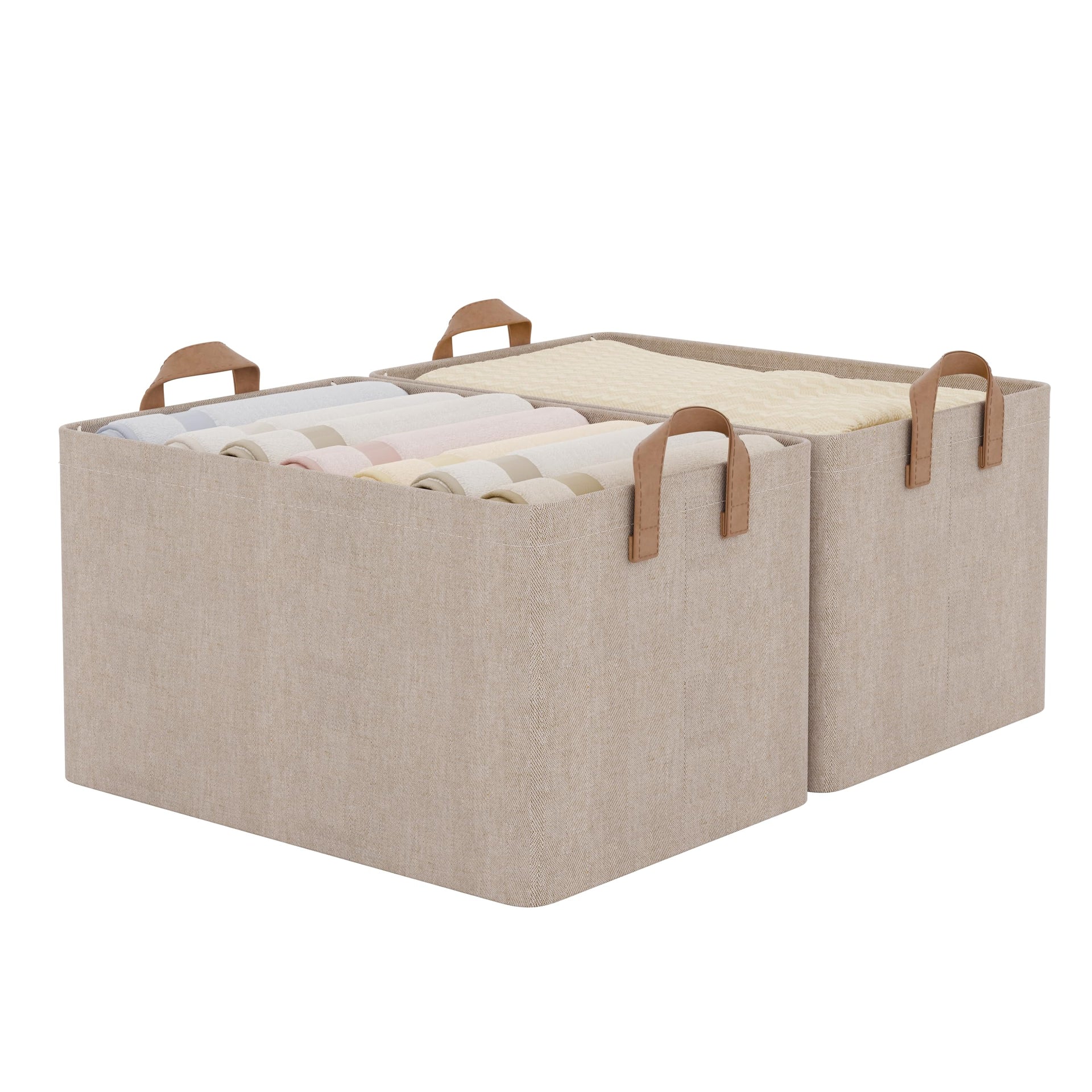 Large Fabric Storage Bins (2 Count)