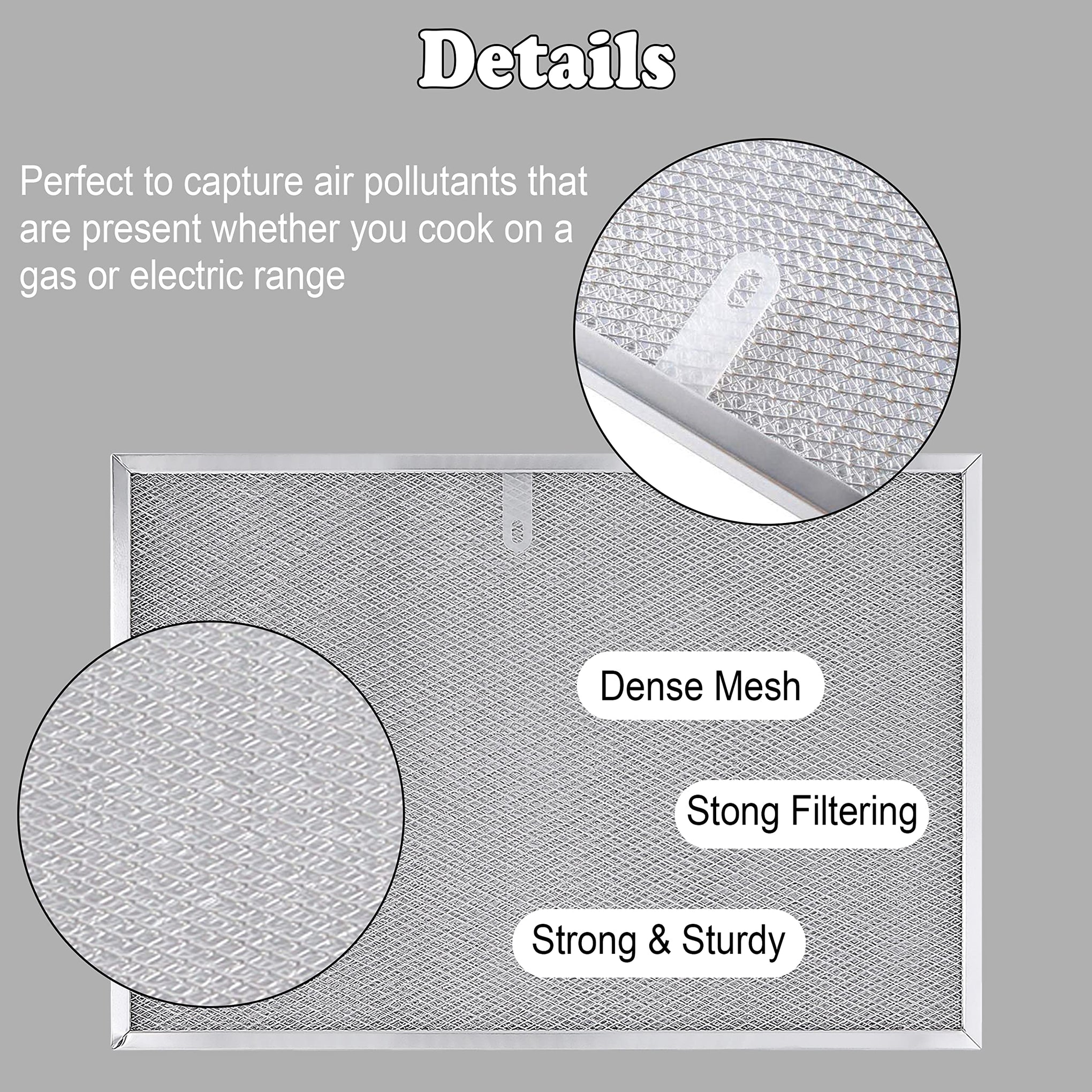 BPS1FA36 Range Hood Filter 2 Pack Compatible with Broan NuTone 99010300E (2 Count)