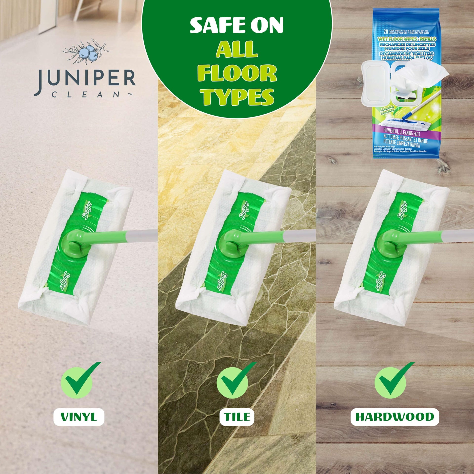 Wet Floor Wipes (20 Count)