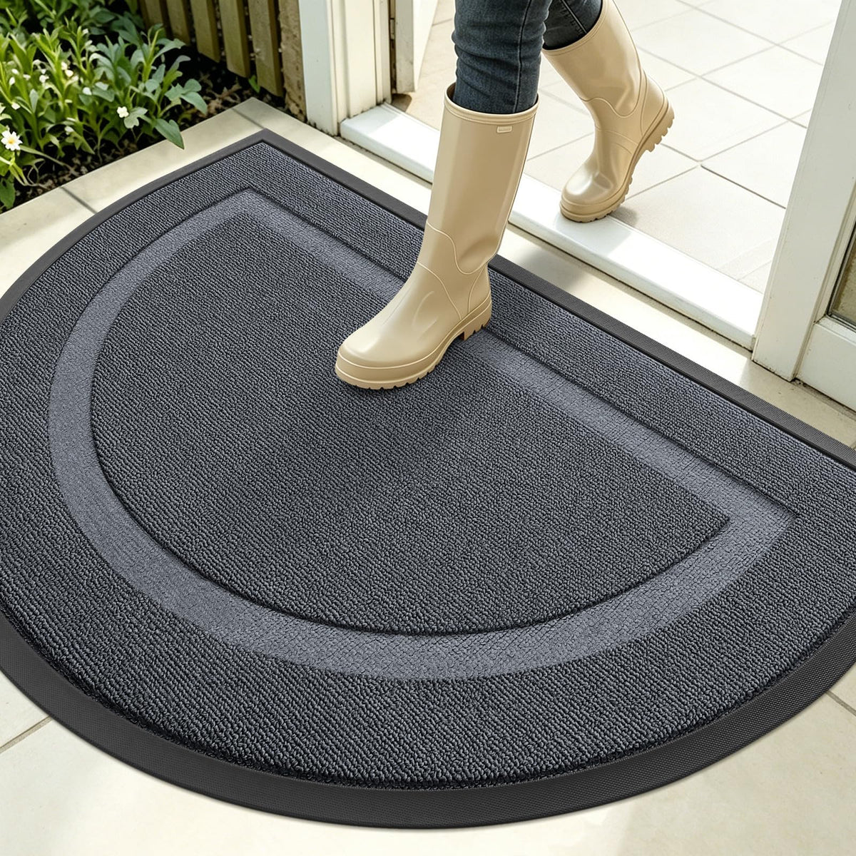 Half Circle Front Door Mat Outside 35x23 All (8.05 Sq Ft)