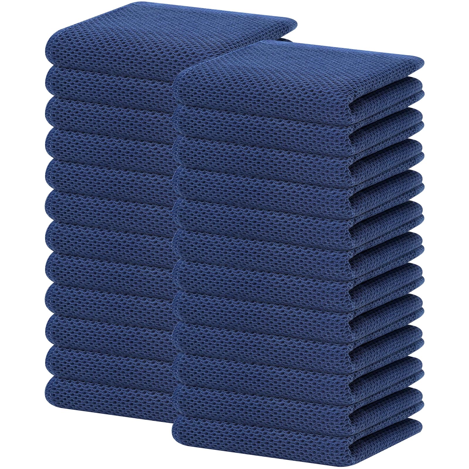 100% Cotton Waffle Weave Kitchen Dish Towels 24 (24 Count)